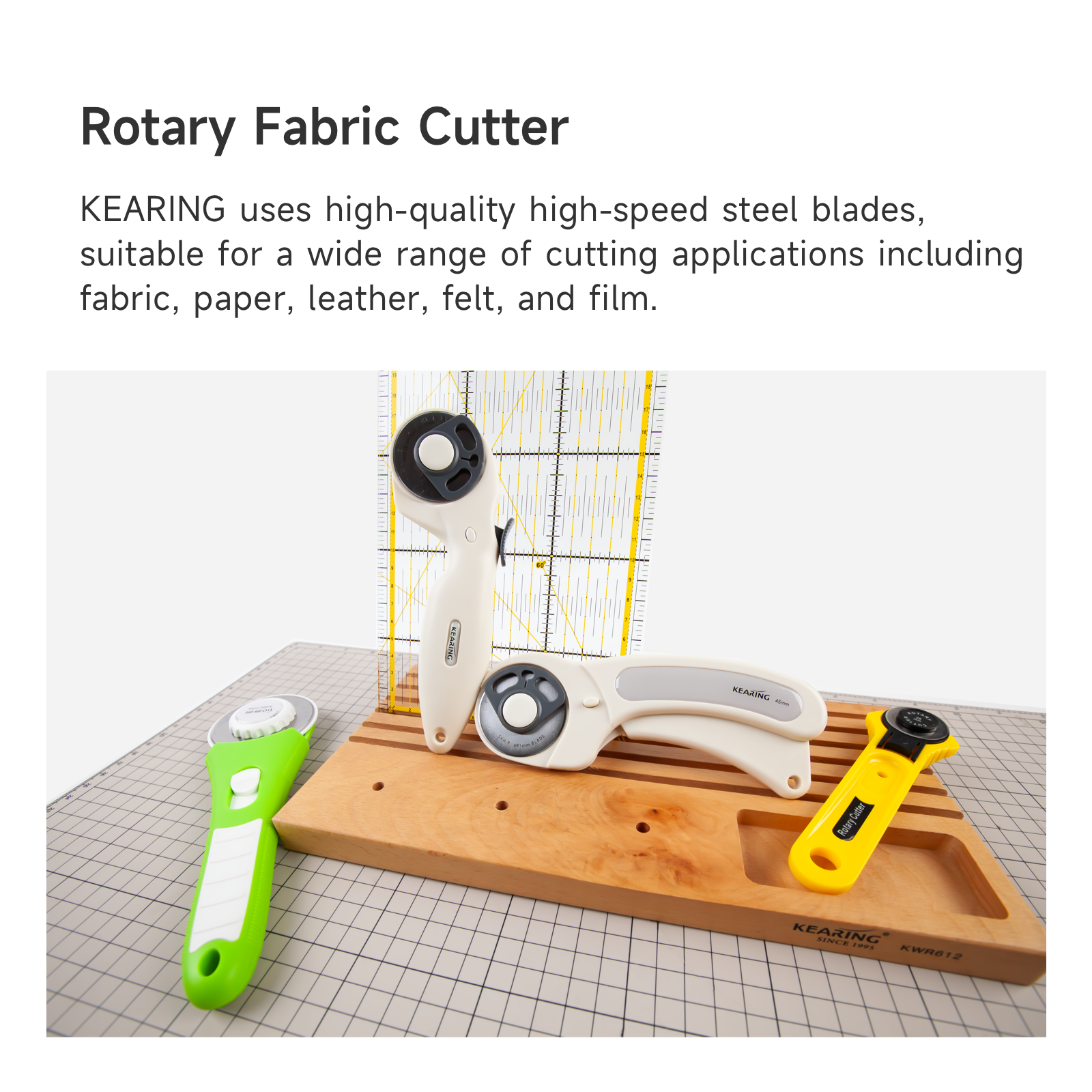 Kearing 45mm Rotary Cutter Precision Fabric Craft Tool M1992