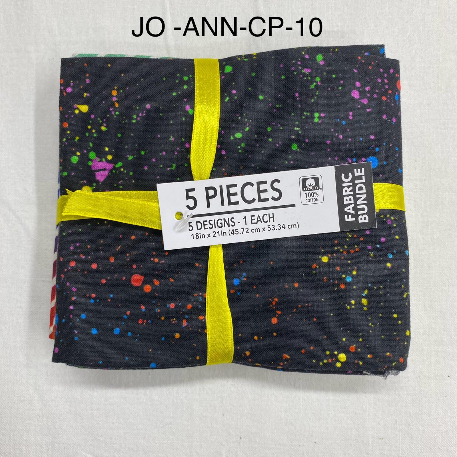 5 Piece 100% Cotton 5 Designs Fat Quarter Bundle - 45cm x 53cm Fabric M1981