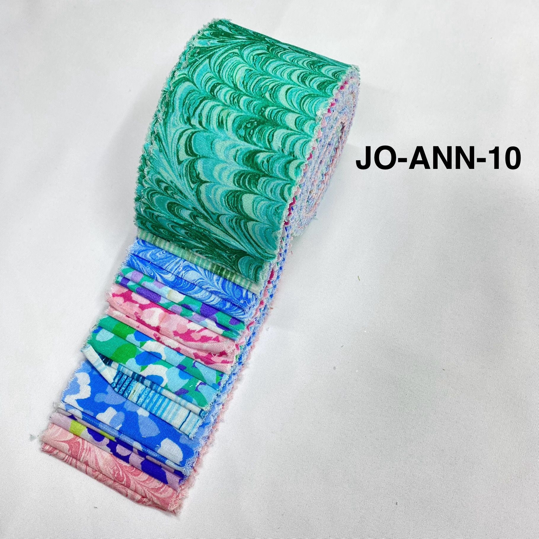 Jelly Roll Fabric Strips - 20 Pieces, 10 Designs  - 2.5 Inch x 42 Inch (Approx.) Fabric M1983