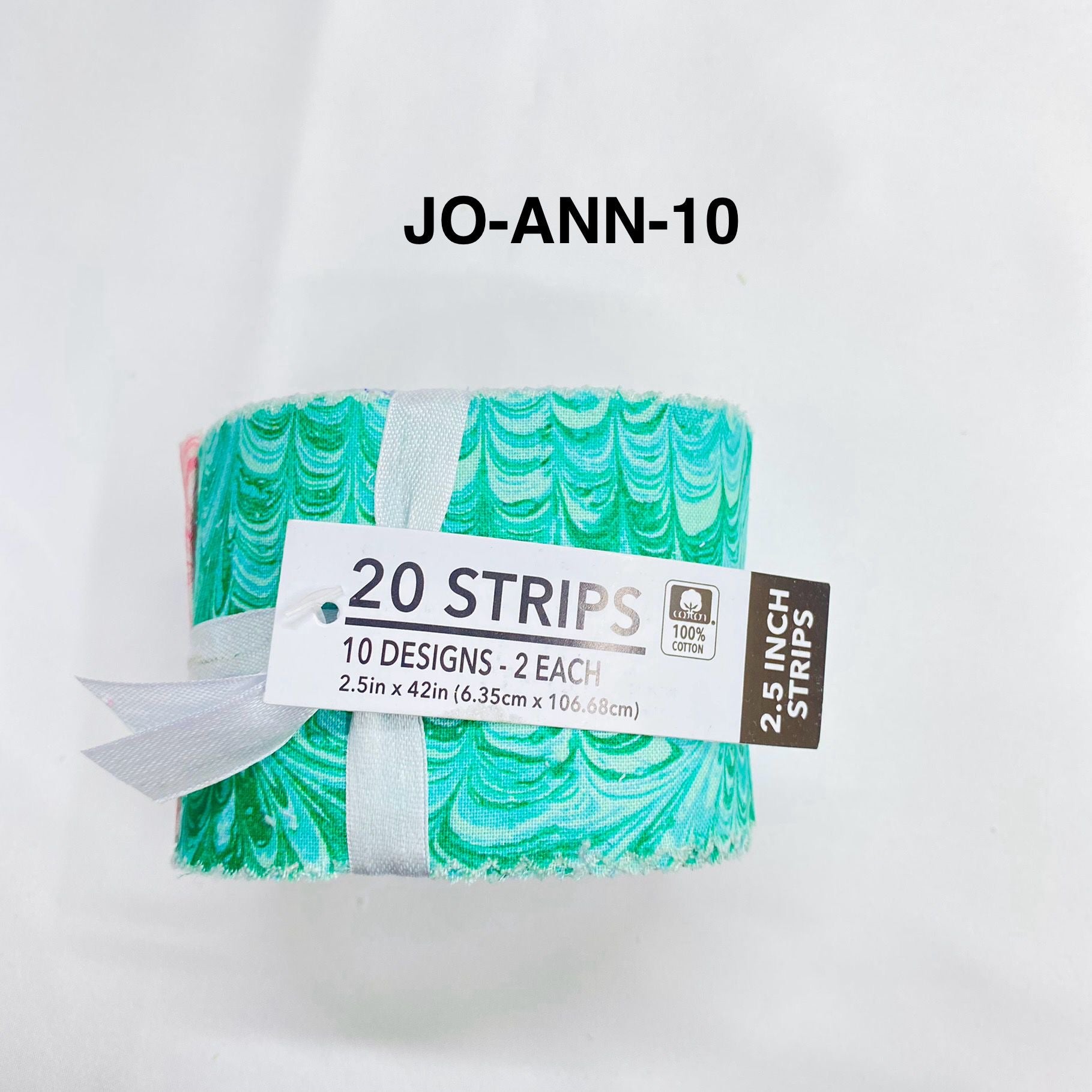 Jelly Roll Fabric Strips - 20 Pieces, 10 Designs  - 2.5 Inch x 42 Inch (Approx.) Fabric M1983