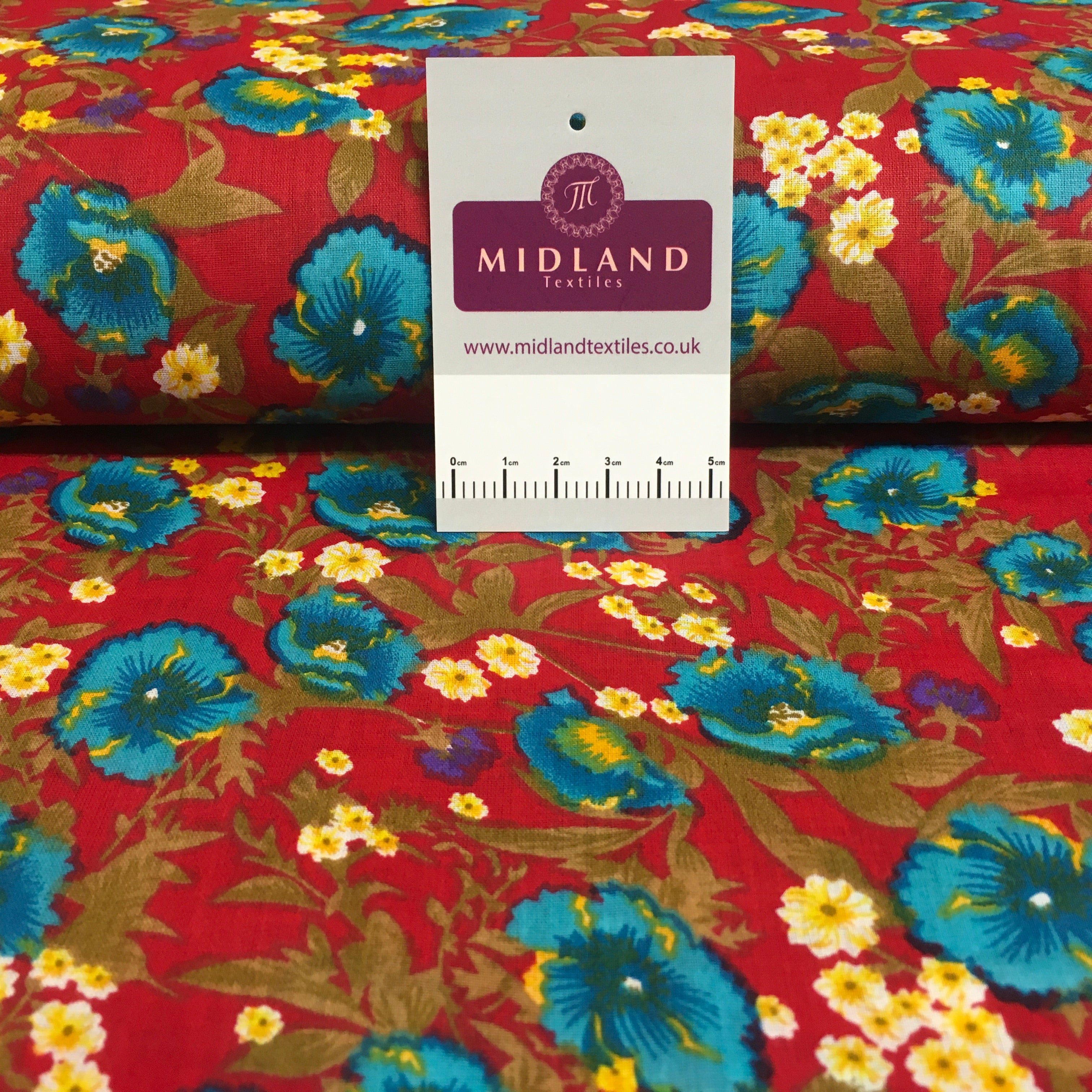 Printed 100% Cotton Floral Lawn Dress Fabric M1406