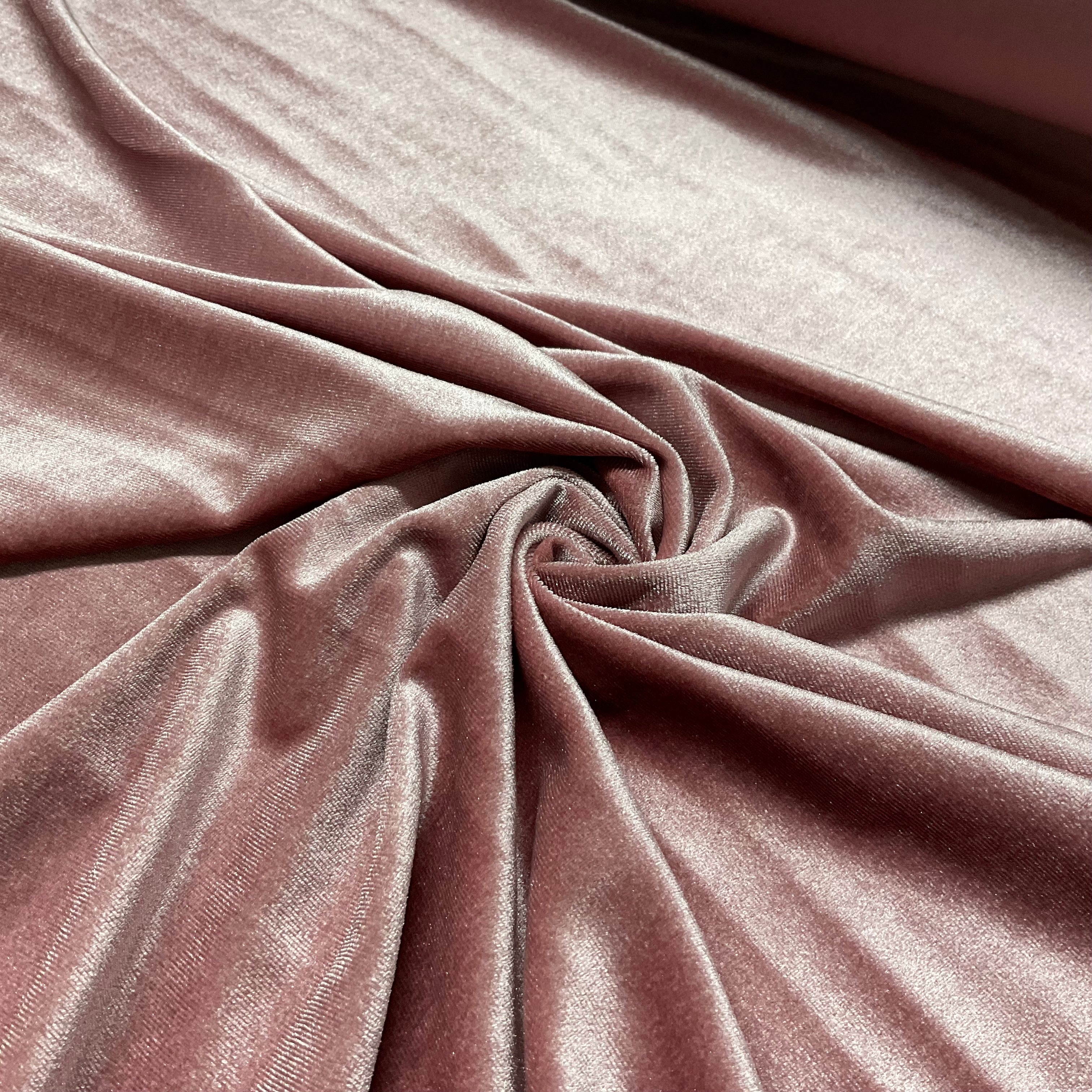 Plain Spandex Plush Velour Fabric – 147cm Wide – Soft Stretch Luxury M2072