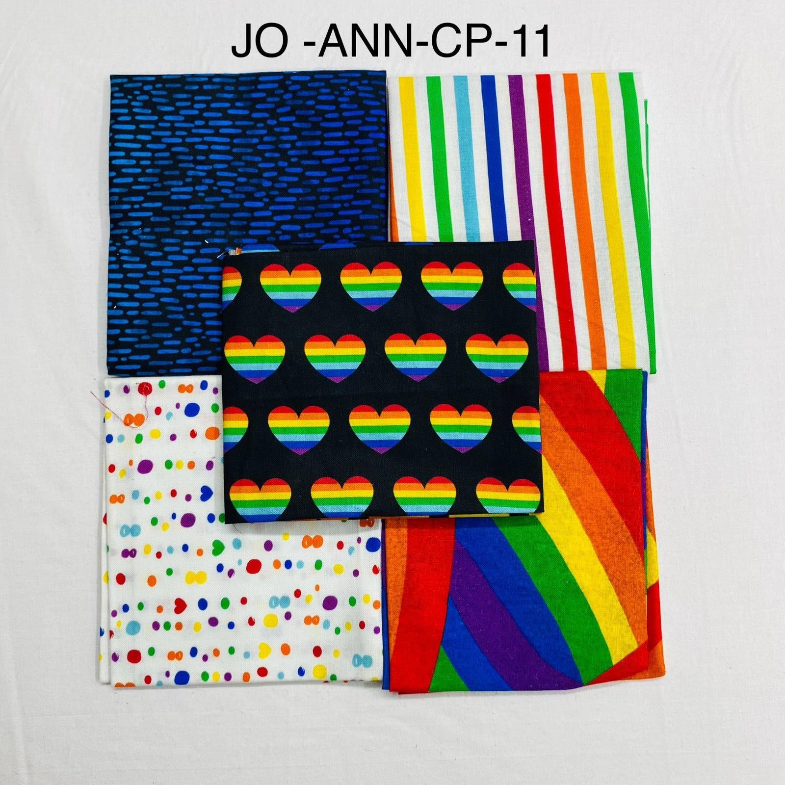 5 Piece 100% Cotton 5 Designs Fat Quarter Bundle - 45cm x 53cm Fabric M1981