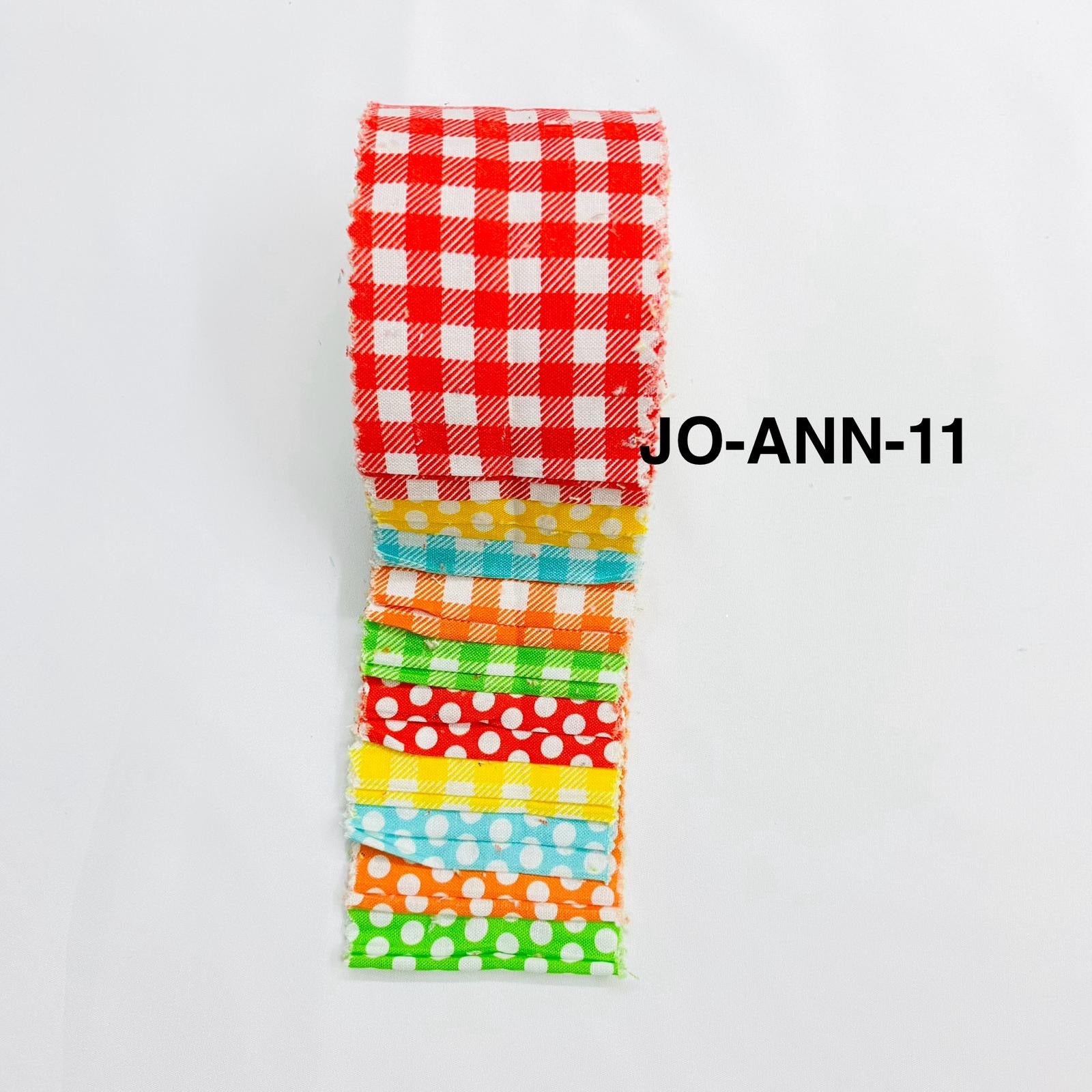 Jelly Roll Fabric Strips - 20 Pieces, 10 Designs  - 2.5 Inch x 42 Inch (Approx.) Fabric M1983