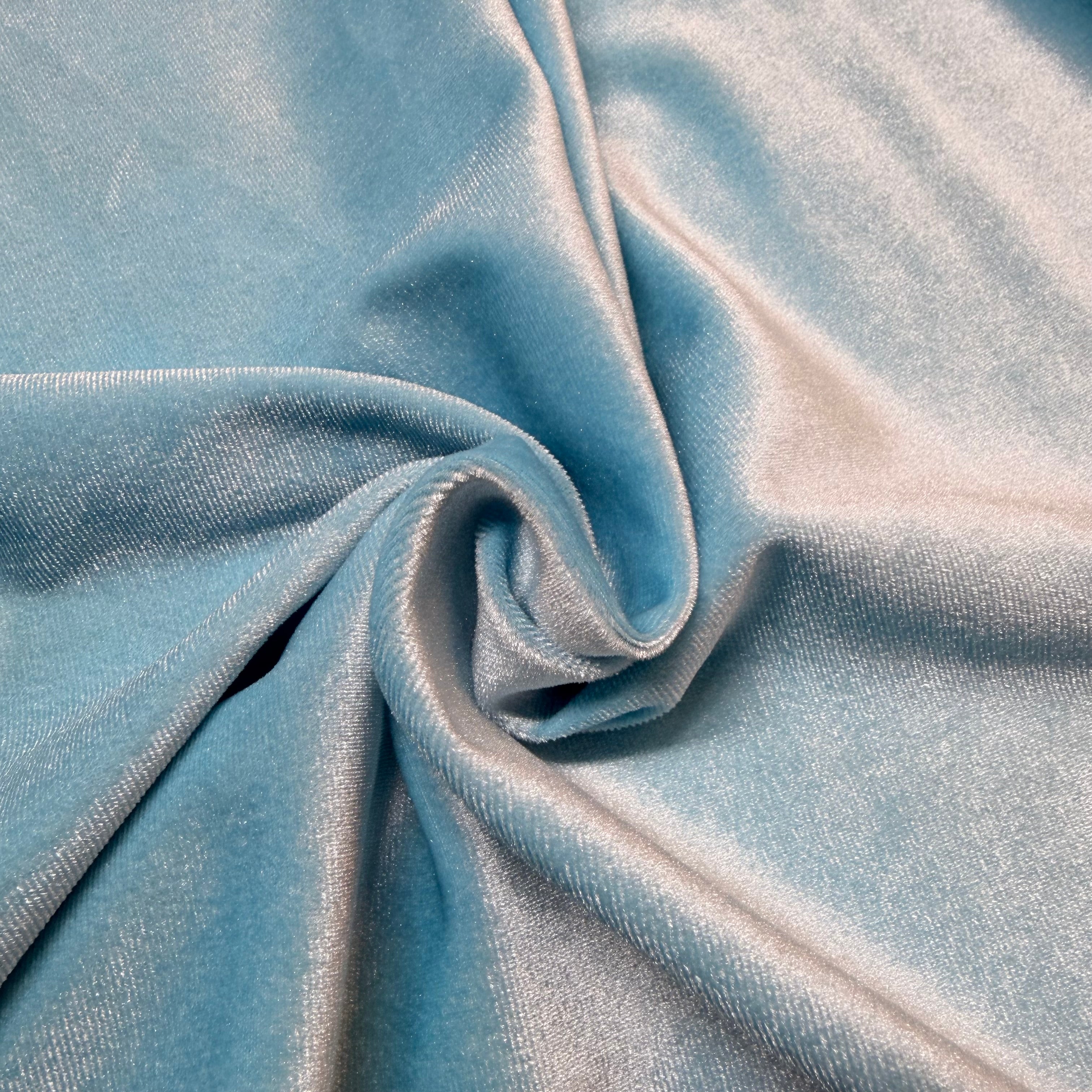 Plain Spandex Plush Velour Fabric – 147cm Wide – Soft Stretch Luxury M2072