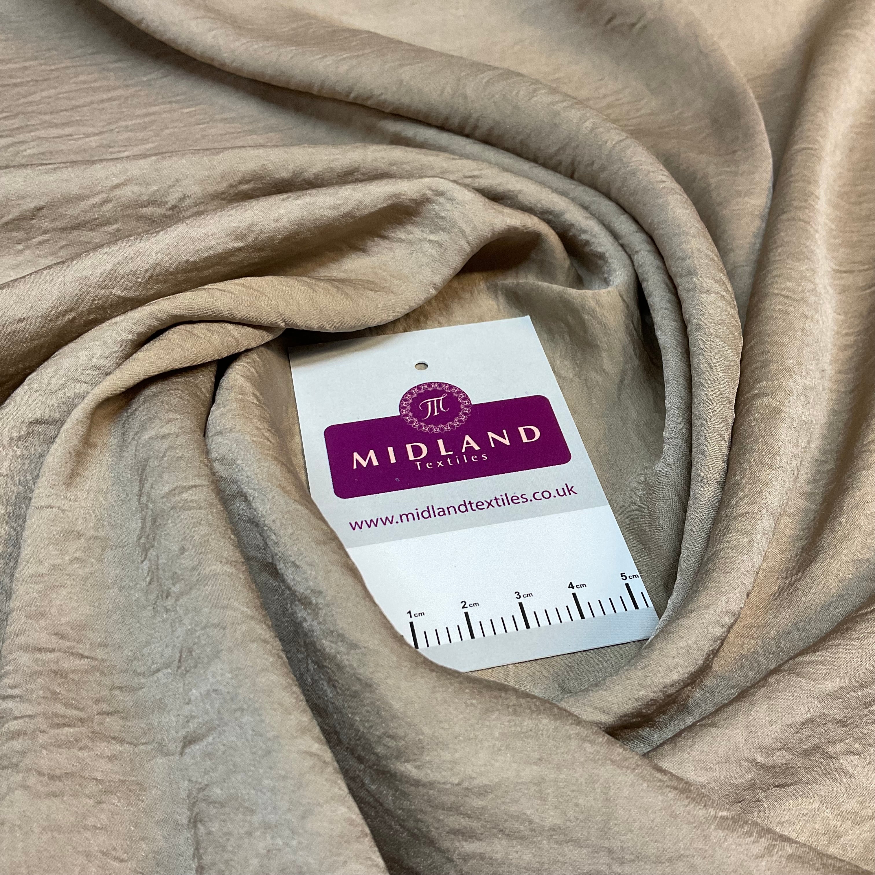 Silky Smooth Creased Crinkle Boho Crushed dress fabric M1799