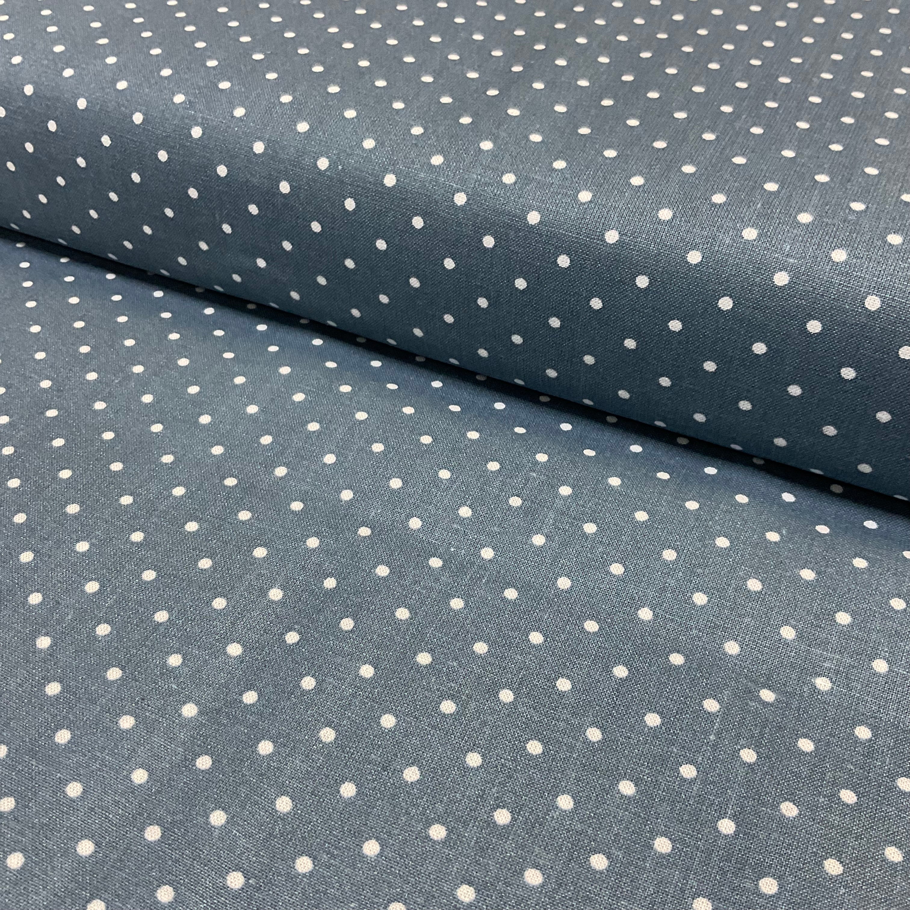 Swiss Pin Dot Spots 100% Cotton Poplin Fabric – 112cm Wide – Ditsy Polka Dot Design M2063