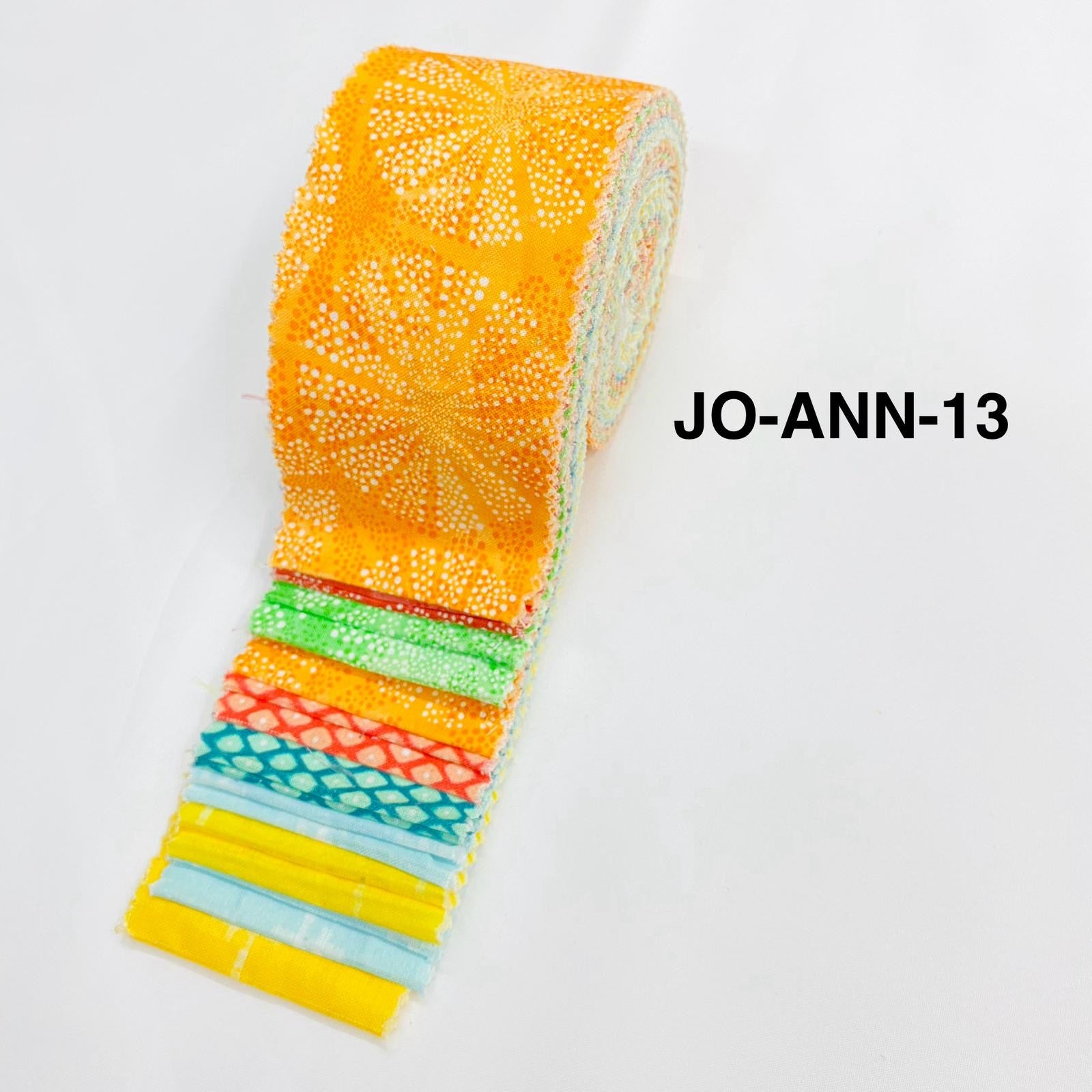 Jelly Roll Fabric Strips - 20 Pieces, 10 Designs  - 2.5 Inch x 42 Inch (Approx.) Fabric M1983