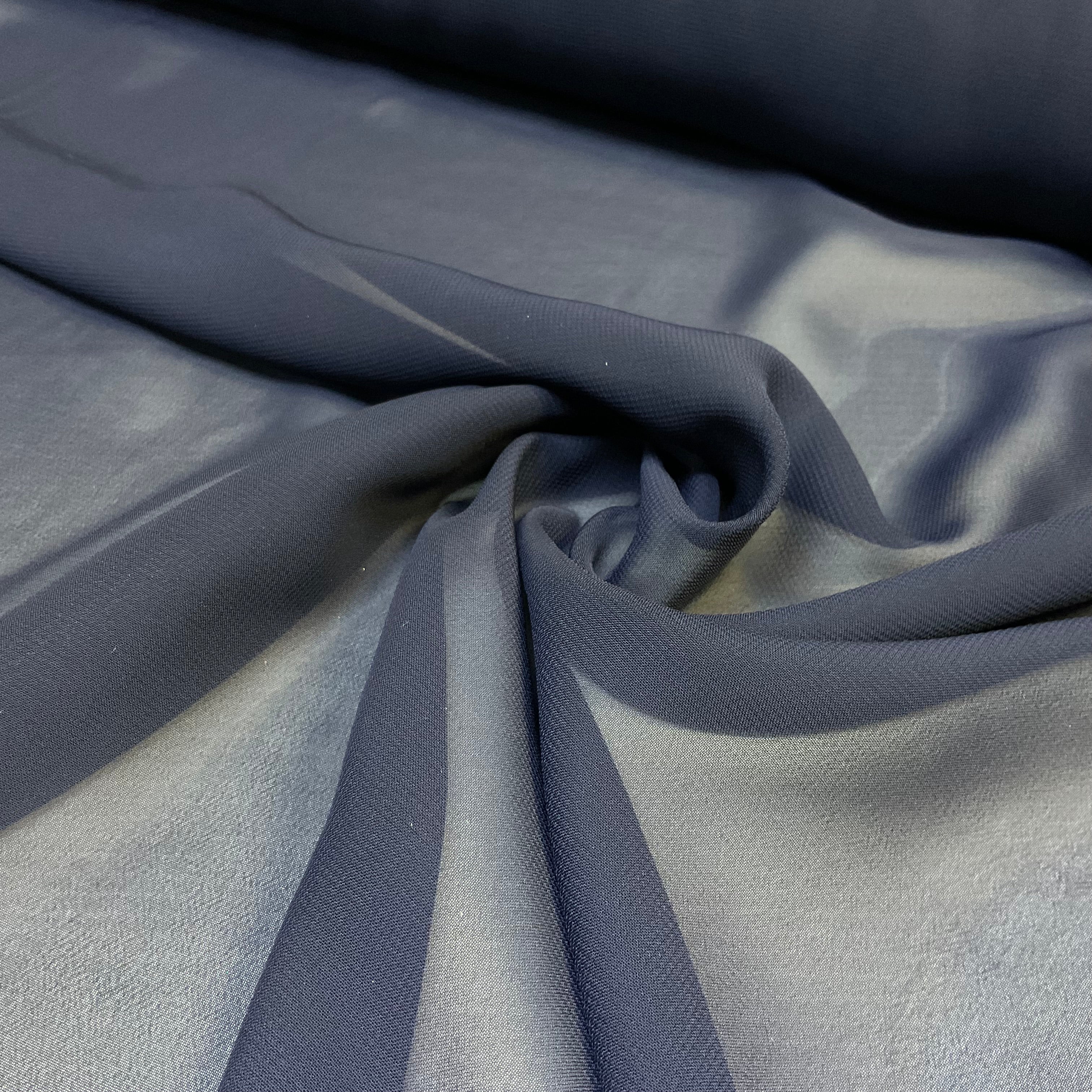 Plain lightweight sheer chiffon dress scarf fabric 150cm wide M2073