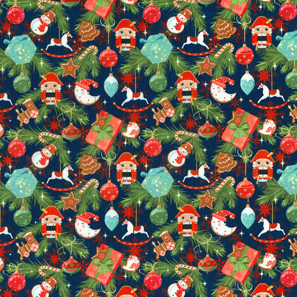 Christmas Polycotton Prints – Festive Fabrics for Crafts Sewing 🎄✨ M2027