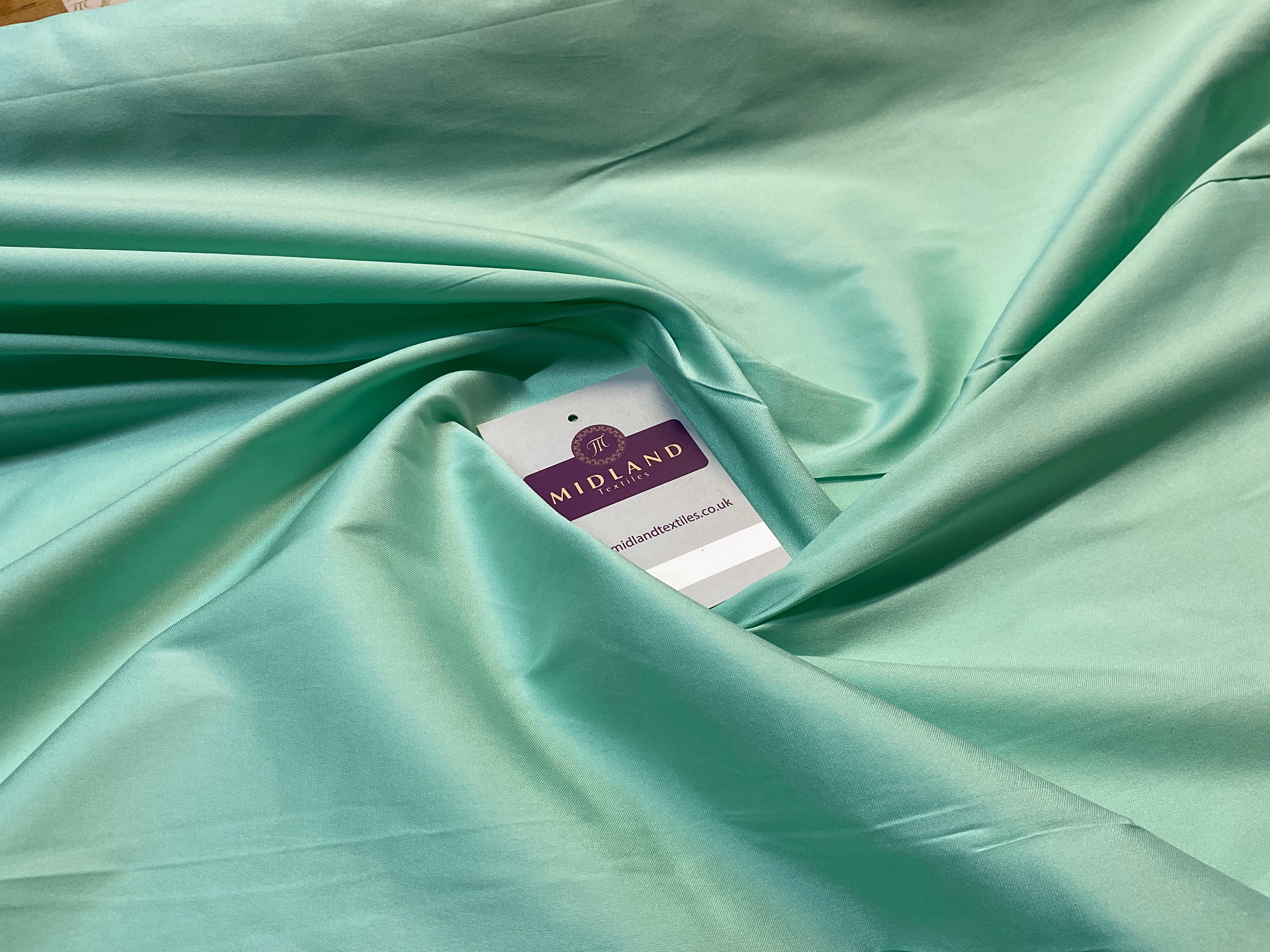 Plain Polyester Faux Silk Taffeta dress craft fabric 142cm wide M2135