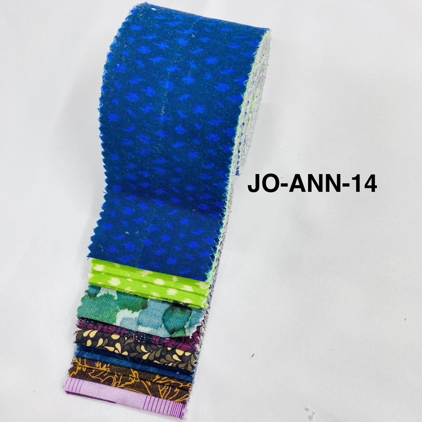 Jelly Roll Fabric Strips - 20 Pieces, 10 Designs  - 2.5 Inch x 42 Inch (Approx.) Fabric M1983