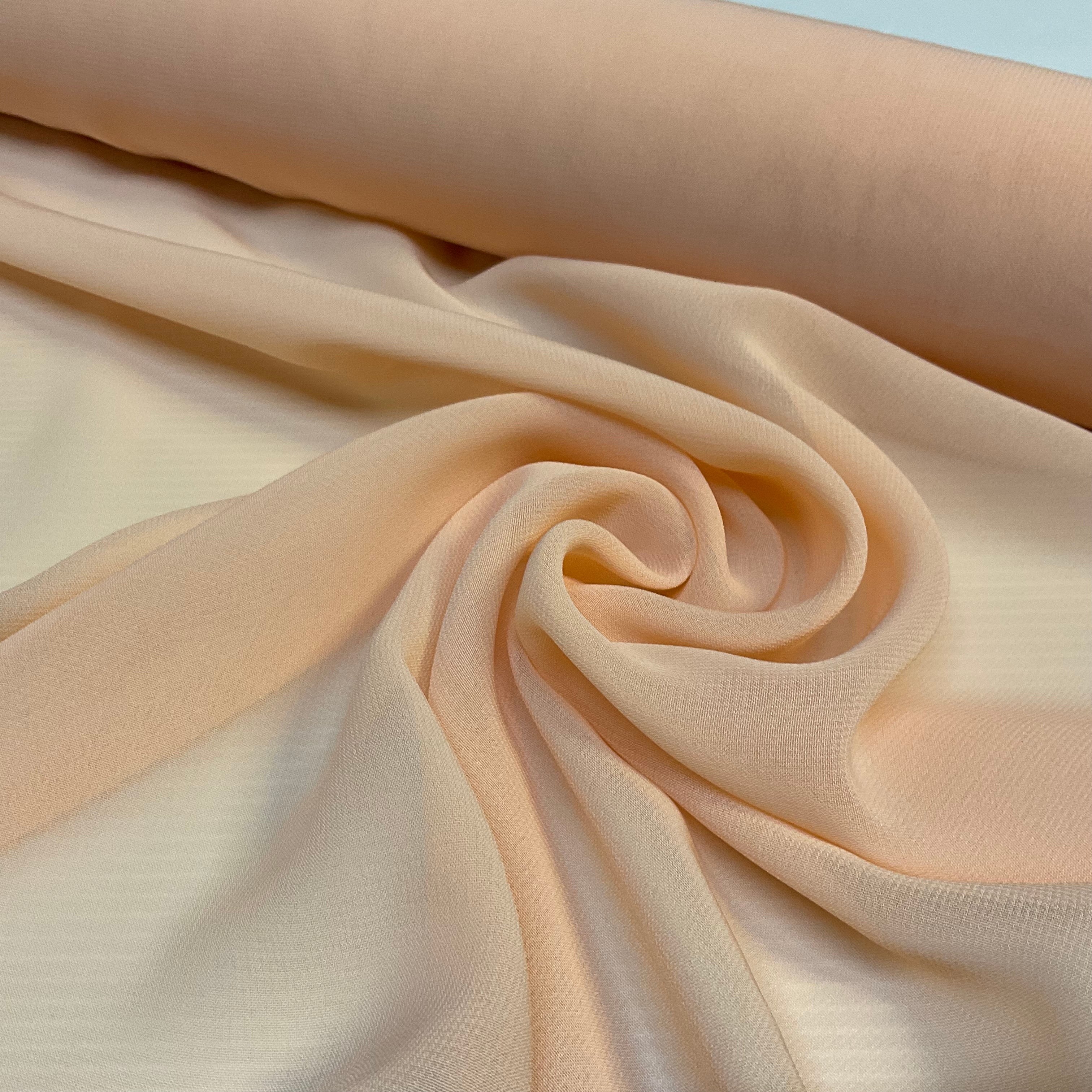 Plain lightweight sheer chiffon dress scarf fabric 150cm wide M2073