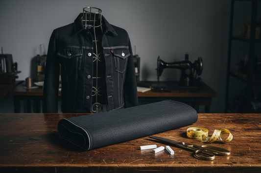 14oz Heavyweight Black Denim Lifestyle