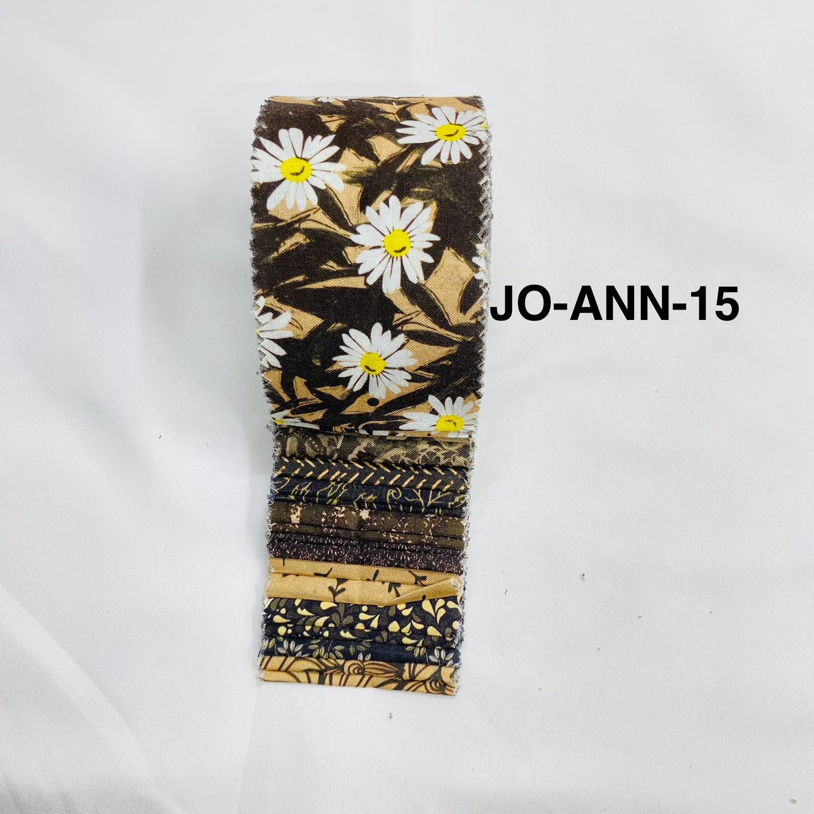 Jelly Roll Fabric Strips - 20 Pieces, 10 Designs  - 2.5 Inch x 42 Inch (Approx.) Fabric M1983