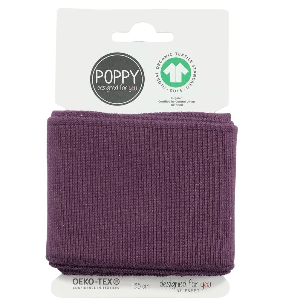 Organic Ribbed Cuffs Fabric ideal for Headbands cuffs 135cm Long 7cm Wide M1655