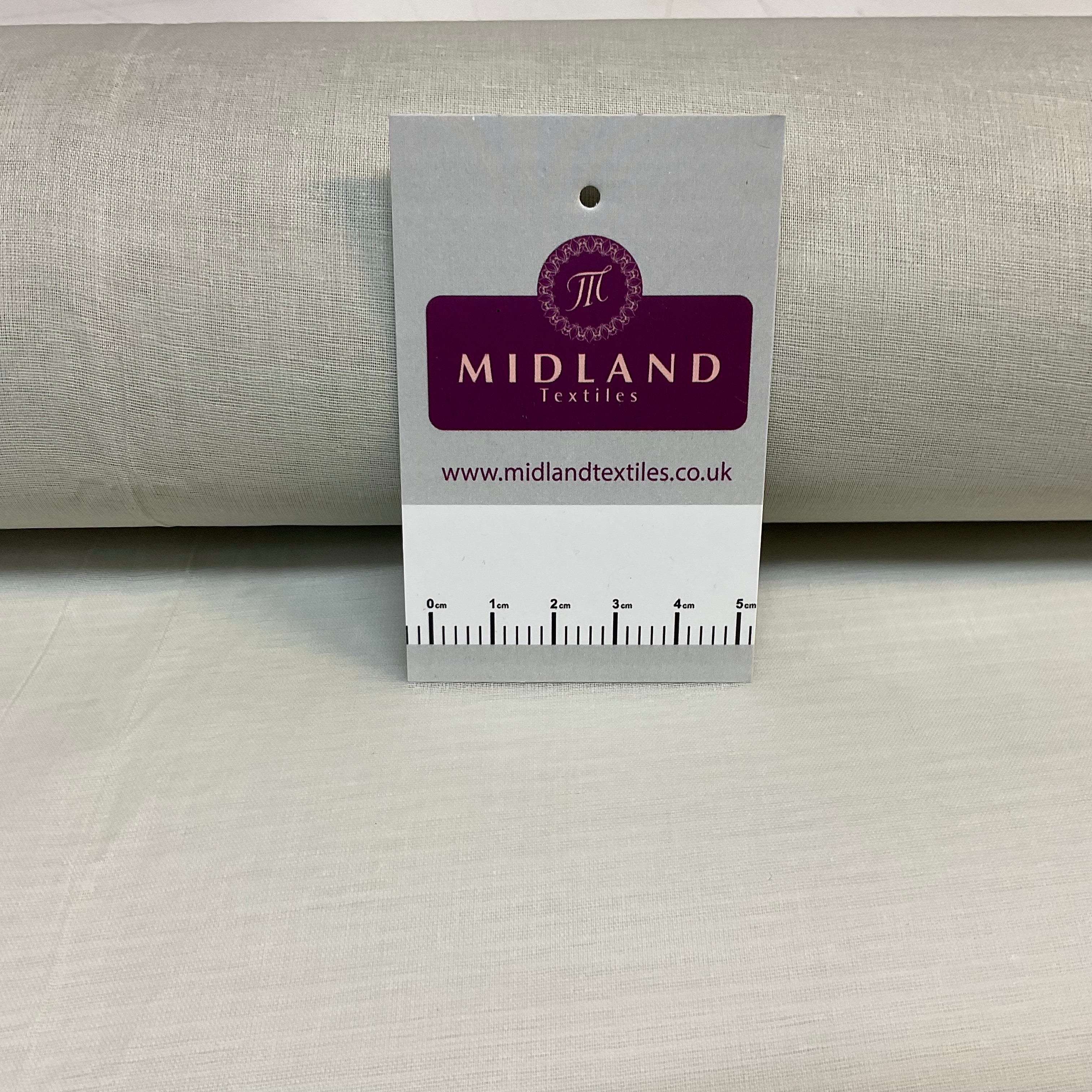£3.50 100% Cotton Organdie stiff lightweight fabric used for lining 43' M689