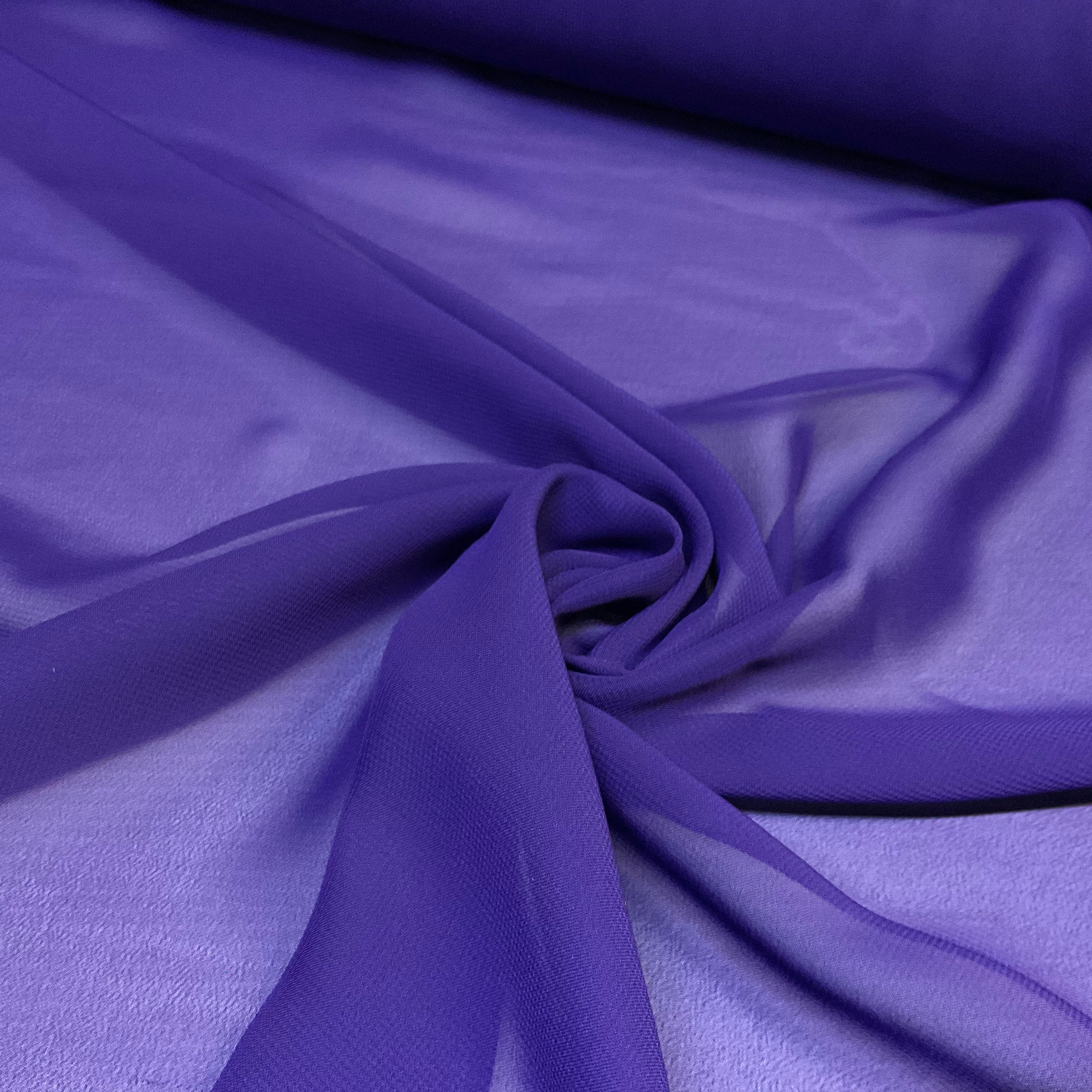 Plain lightweight sheer chiffon dress scarf fabric 150cm wide M2073