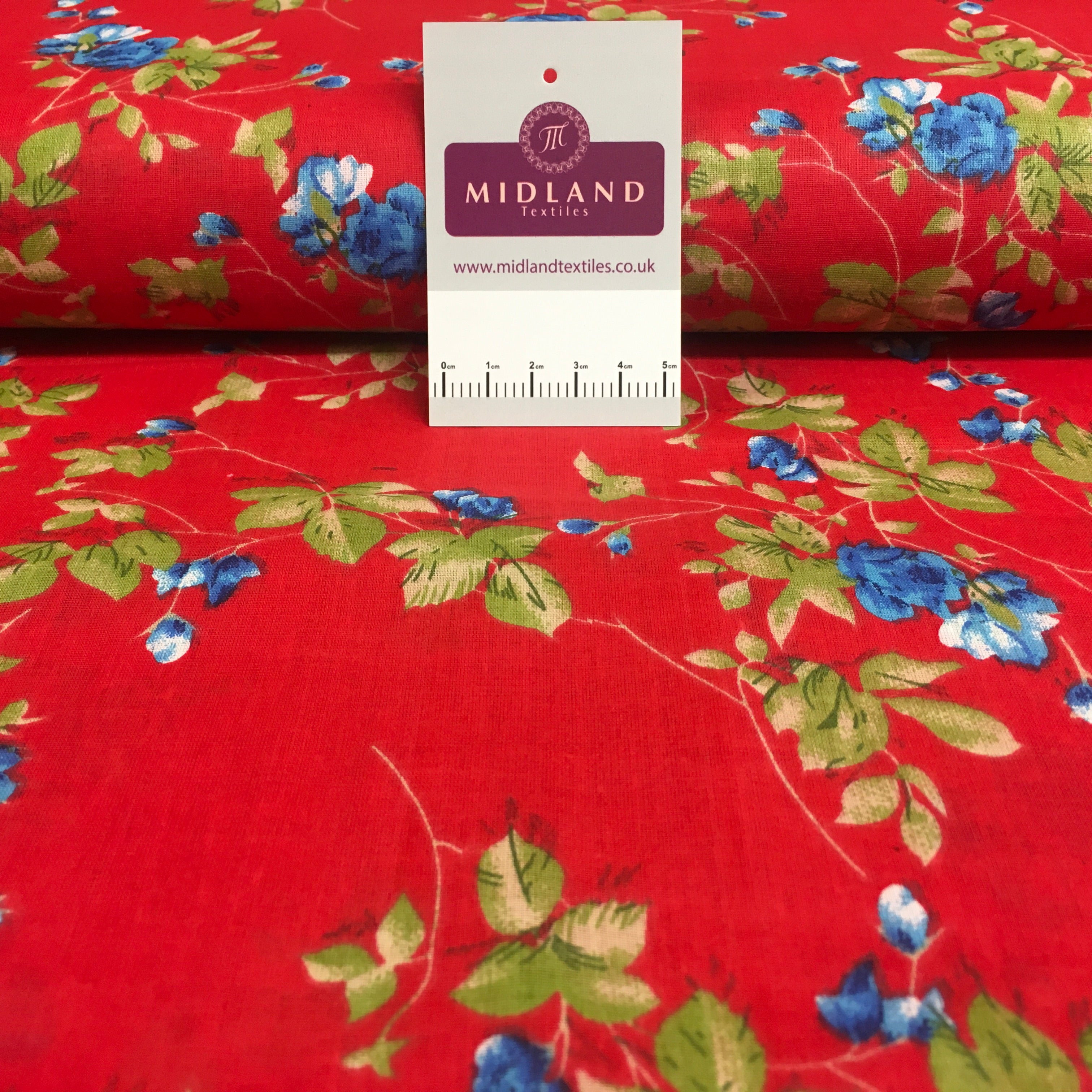 Printed 100% Cotton Floral Lawn Dress Fabric M1406