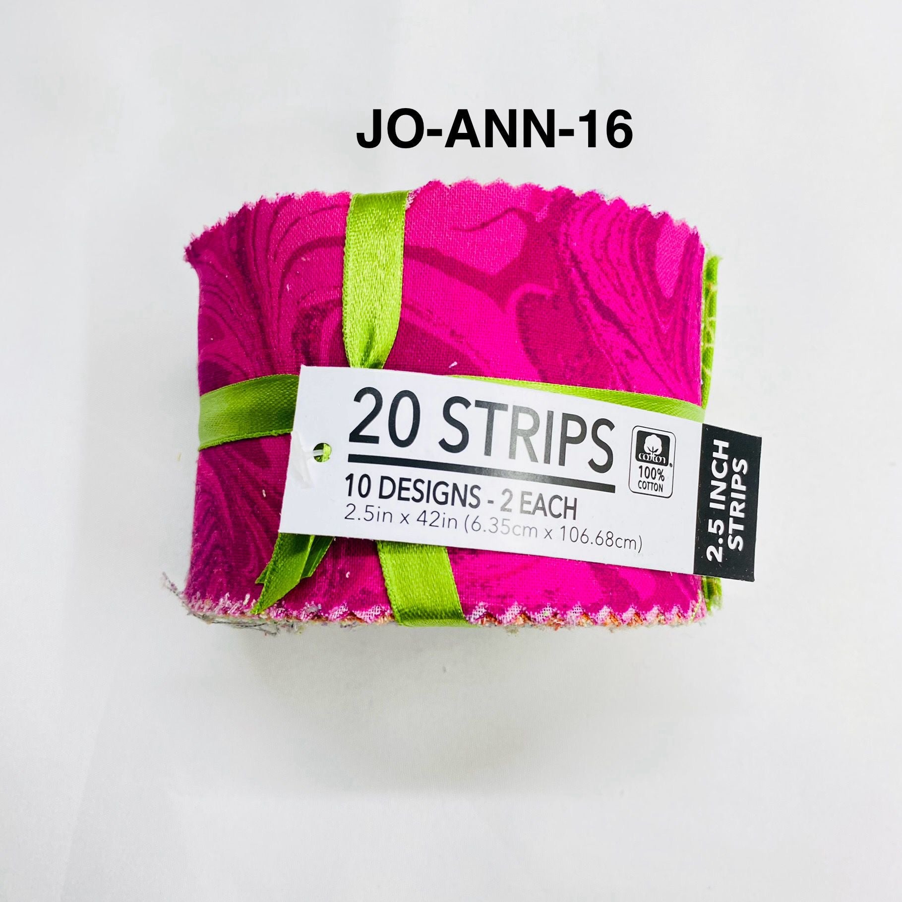 Jelly Roll Fabric Strips - 20 Pieces, 10 Designs  - 2.5 Inch x 42 Inch (Approx.) Fabric M1983