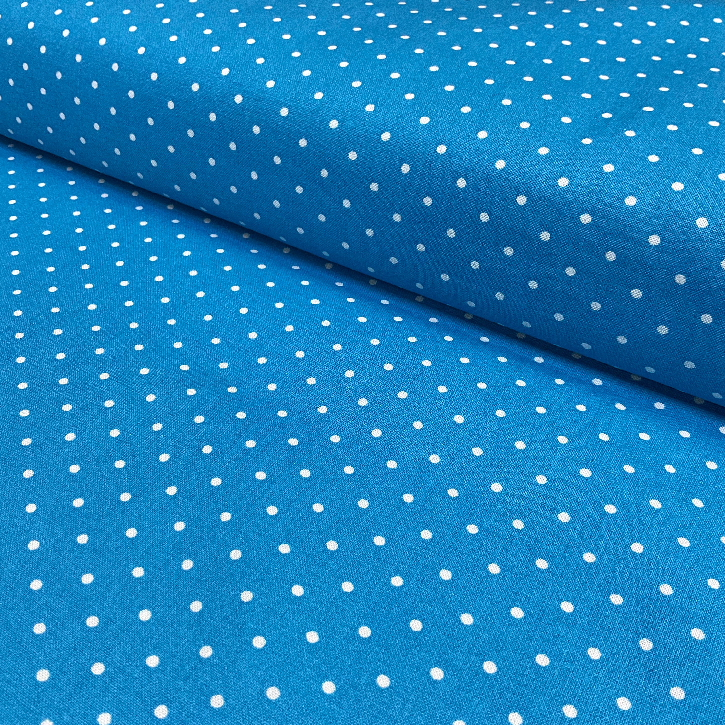 Swiss Pin Dot Spots 100% Cotton Poplin Fabric – 112cm Wide – Ditsy Polka Dot Design M2063