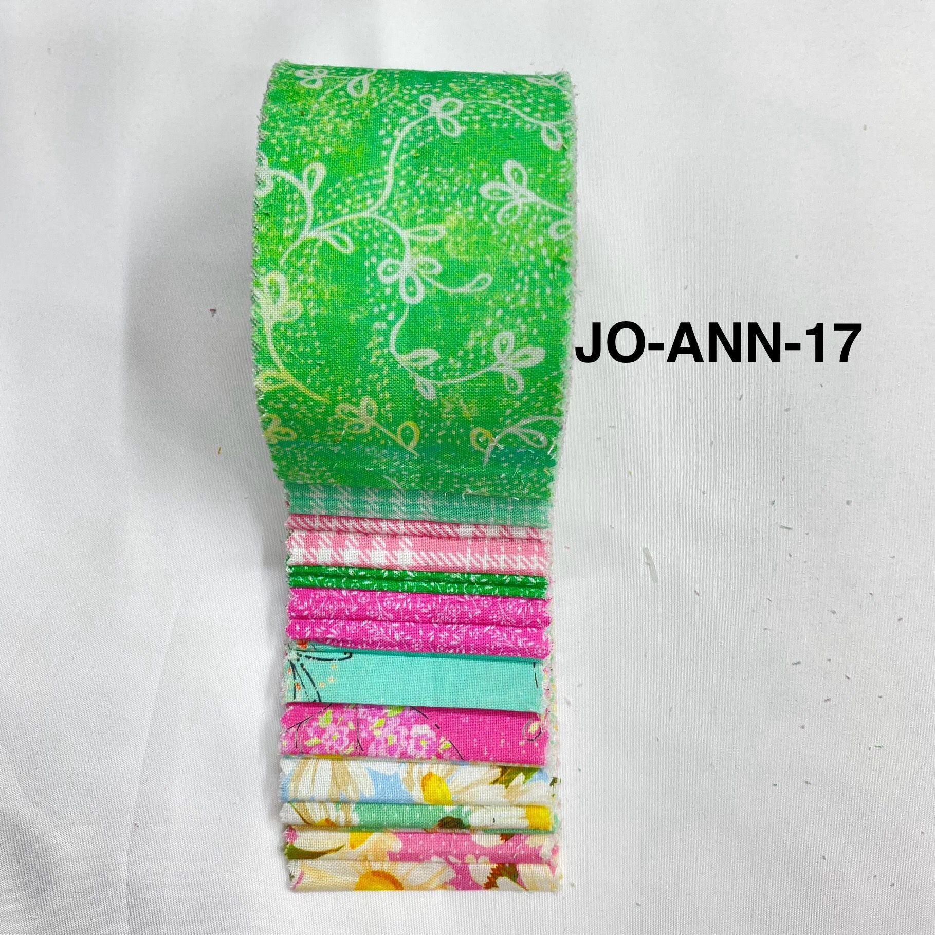 Jelly Roll Fabric Strips - 20 Pieces, 10 Designs  - 2.5 Inch x 42 Inch (Approx.) Fabric M1983