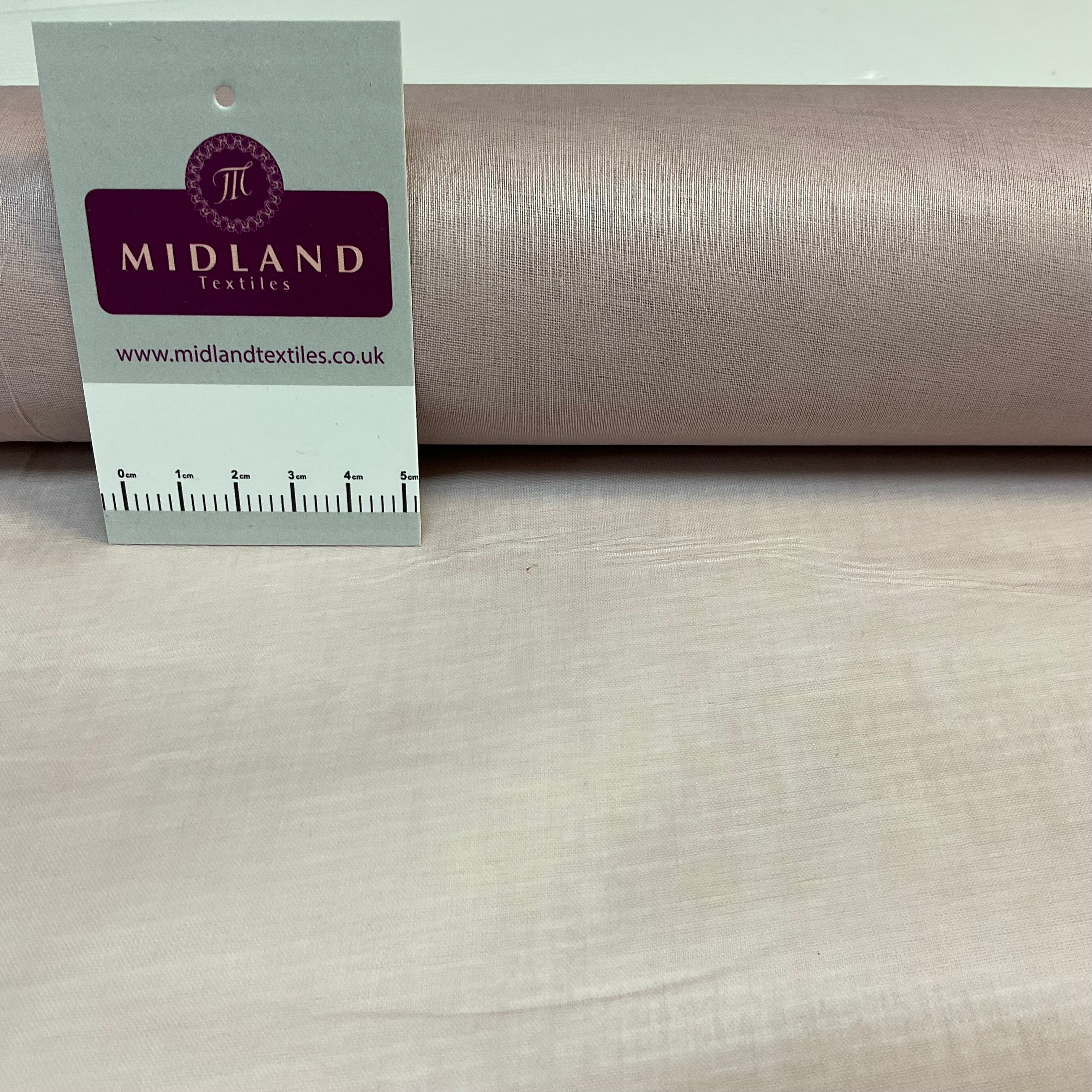 £3.50 100% Cotton Organdie stiff lightweight fabric used for lining 43' M689