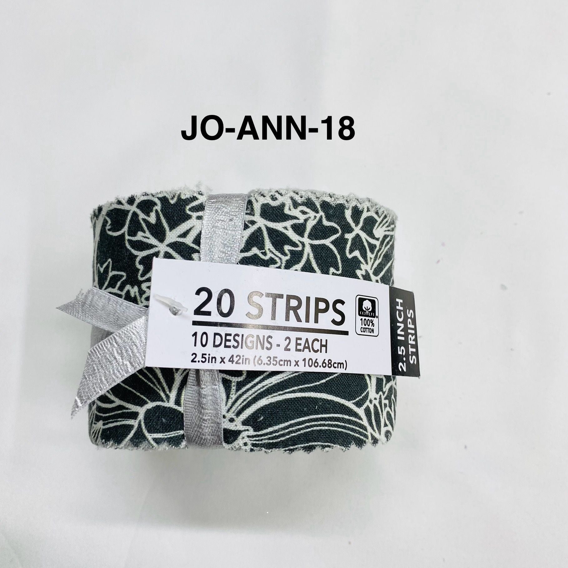 Jelly Roll Fabric Strips - 20 Pieces, 10 Designs  - 2.5 Inch x 42 Inch (Approx.) Fabric M1983