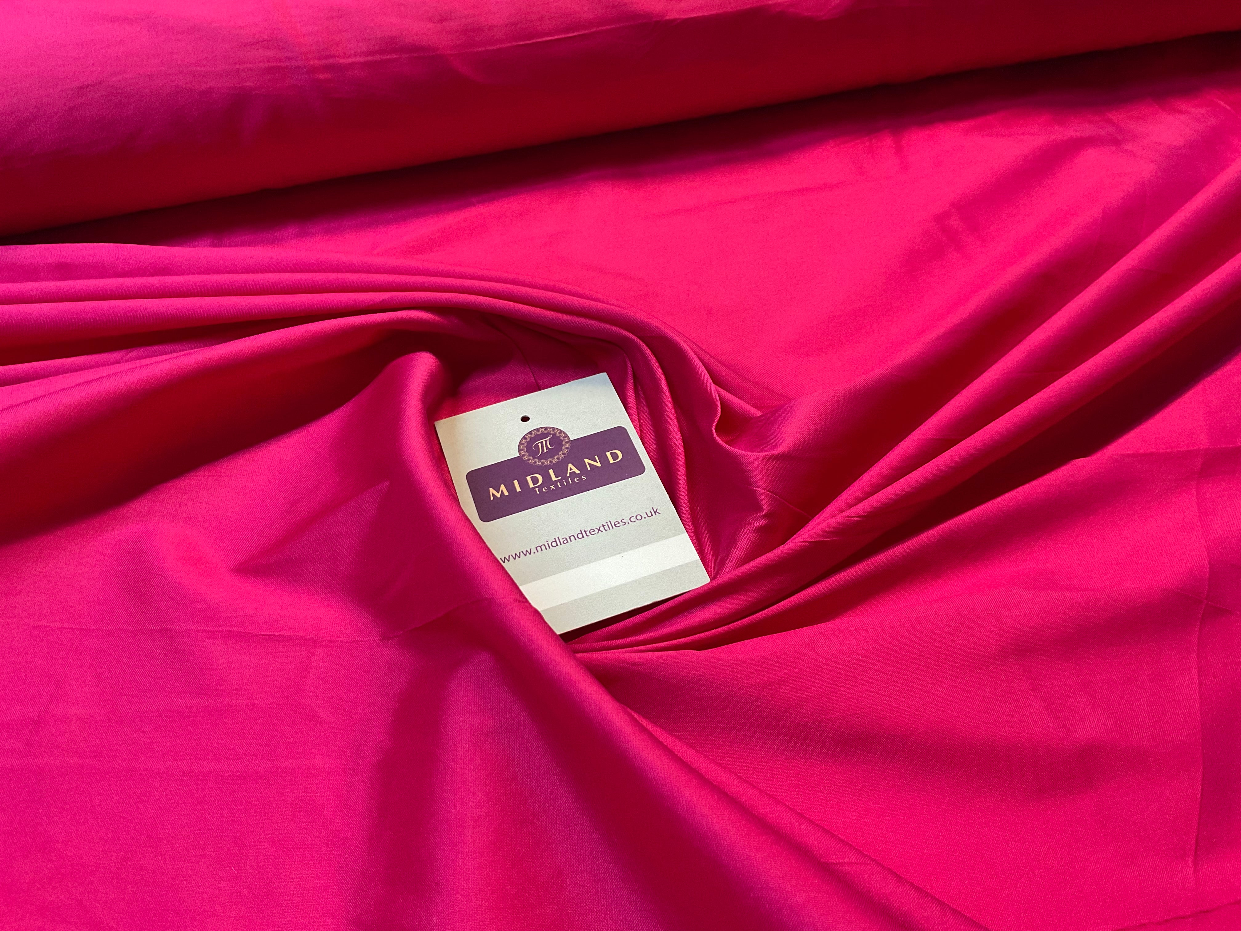 Plain Polyester Faux Silk Taffeta dress craft fabric 142cm wide M2135