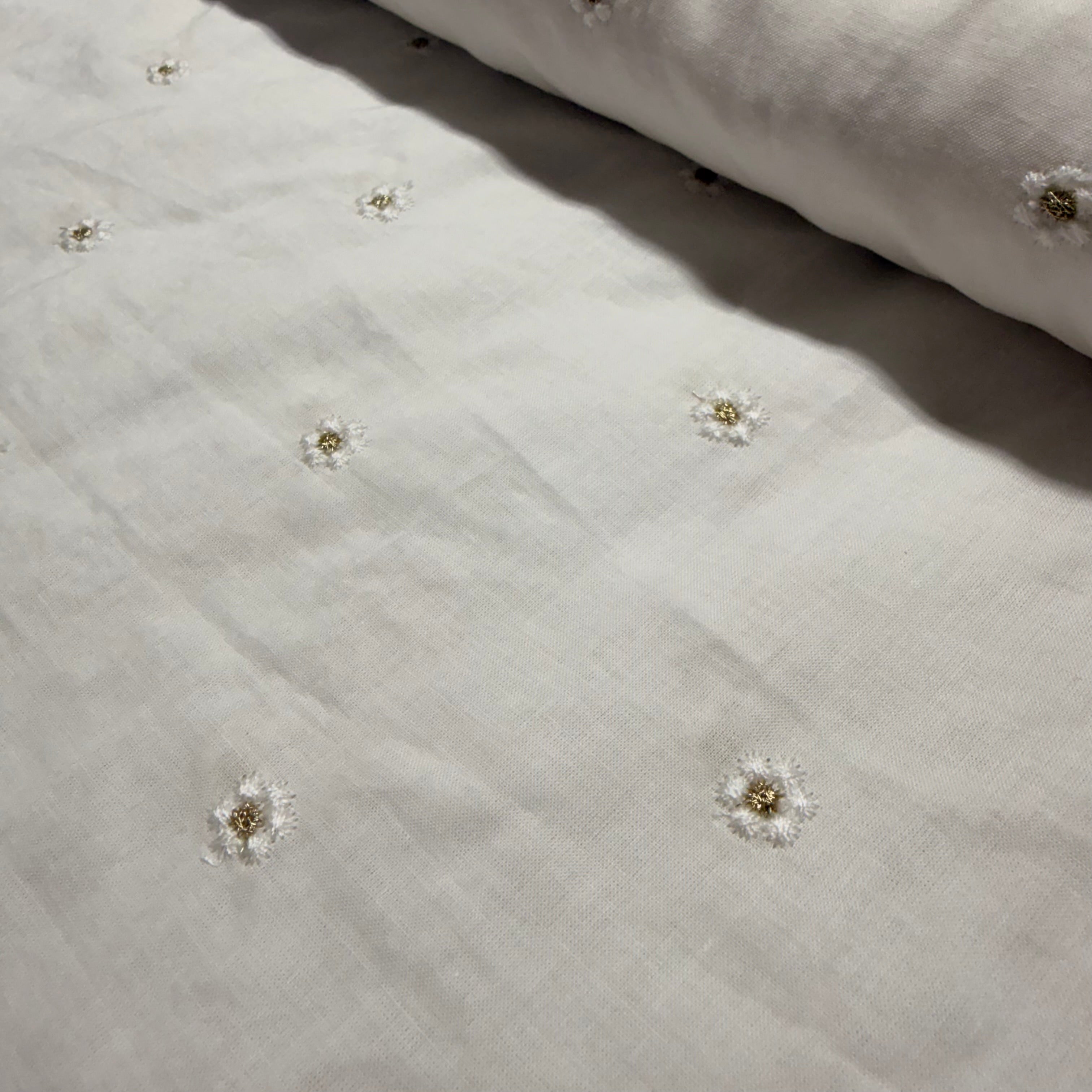 Cotton Voile Embroidery kaftan dress skirt fabric 147cm M2108