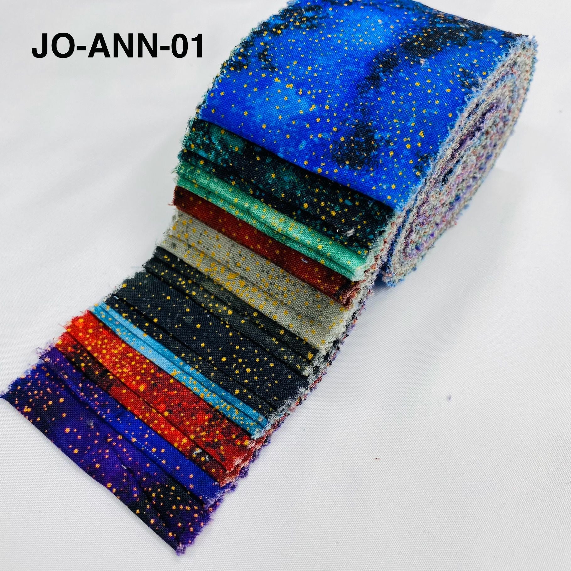 Jelly Roll Fabric Strips - 20 Pieces, 10 Designs  - 2.5 Inch x 42 Inch (Approx.) Fabric M1983