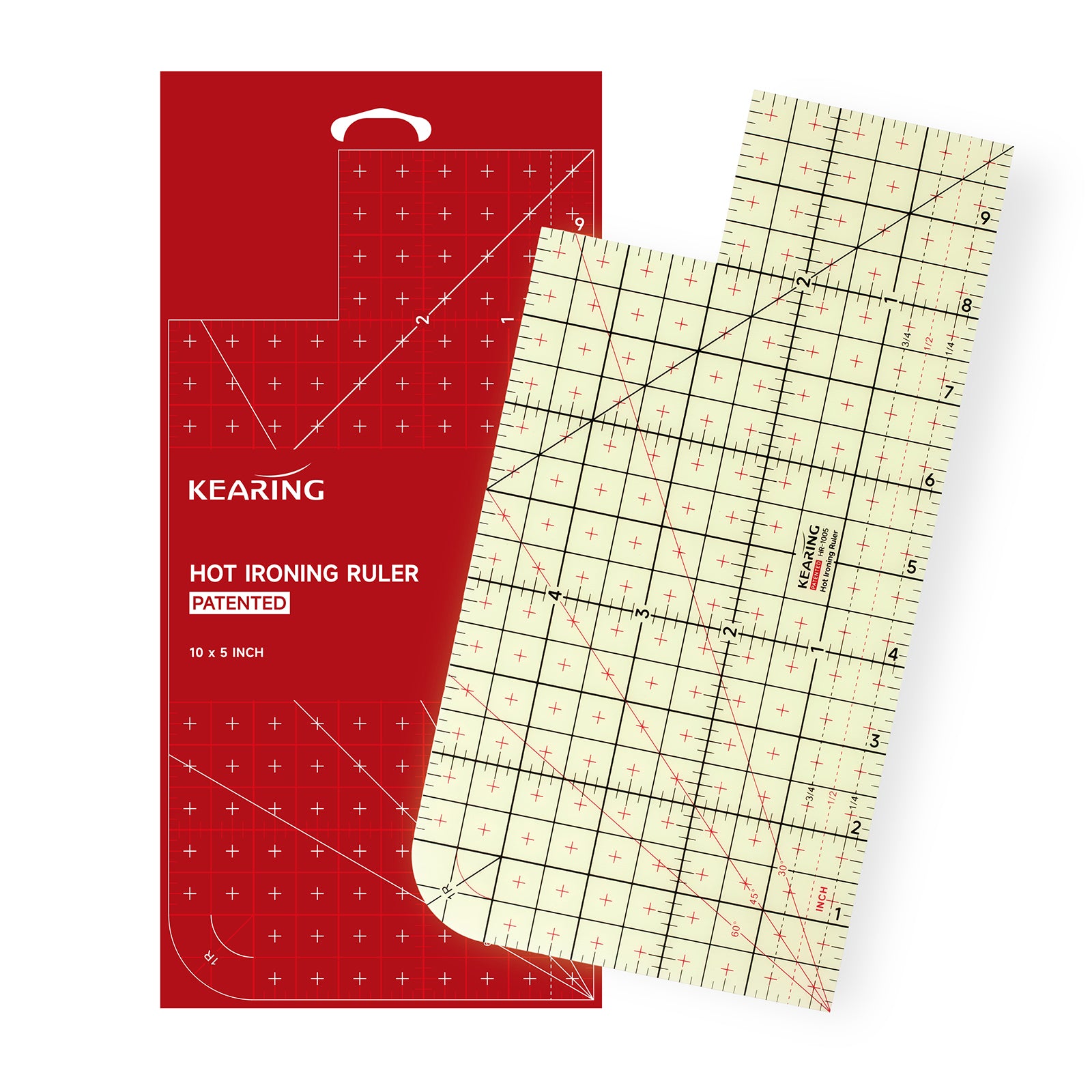 1 pcs Iron On Ruler for Fabric Hem Ruler for Sewing Heat Resistant Non-Slip Hot Ironing Kearing M1990