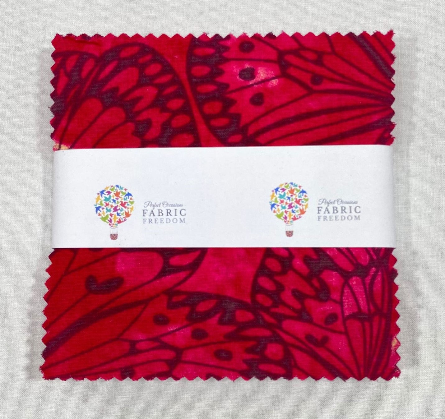 Melody Butterfly Print 5' Quilting Cotton Fabric Squares - 42 x 5' by 5' M1982