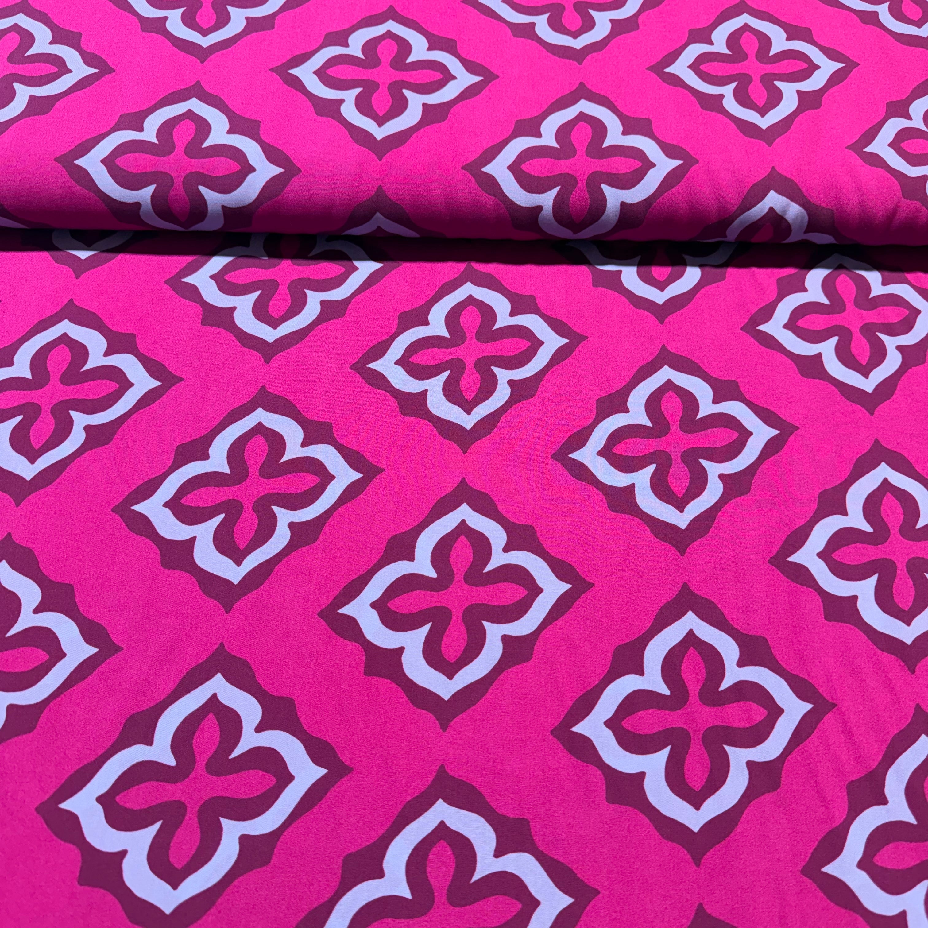 Viscose Radiance Abstract Print Fabric – 147cm Wide M2113