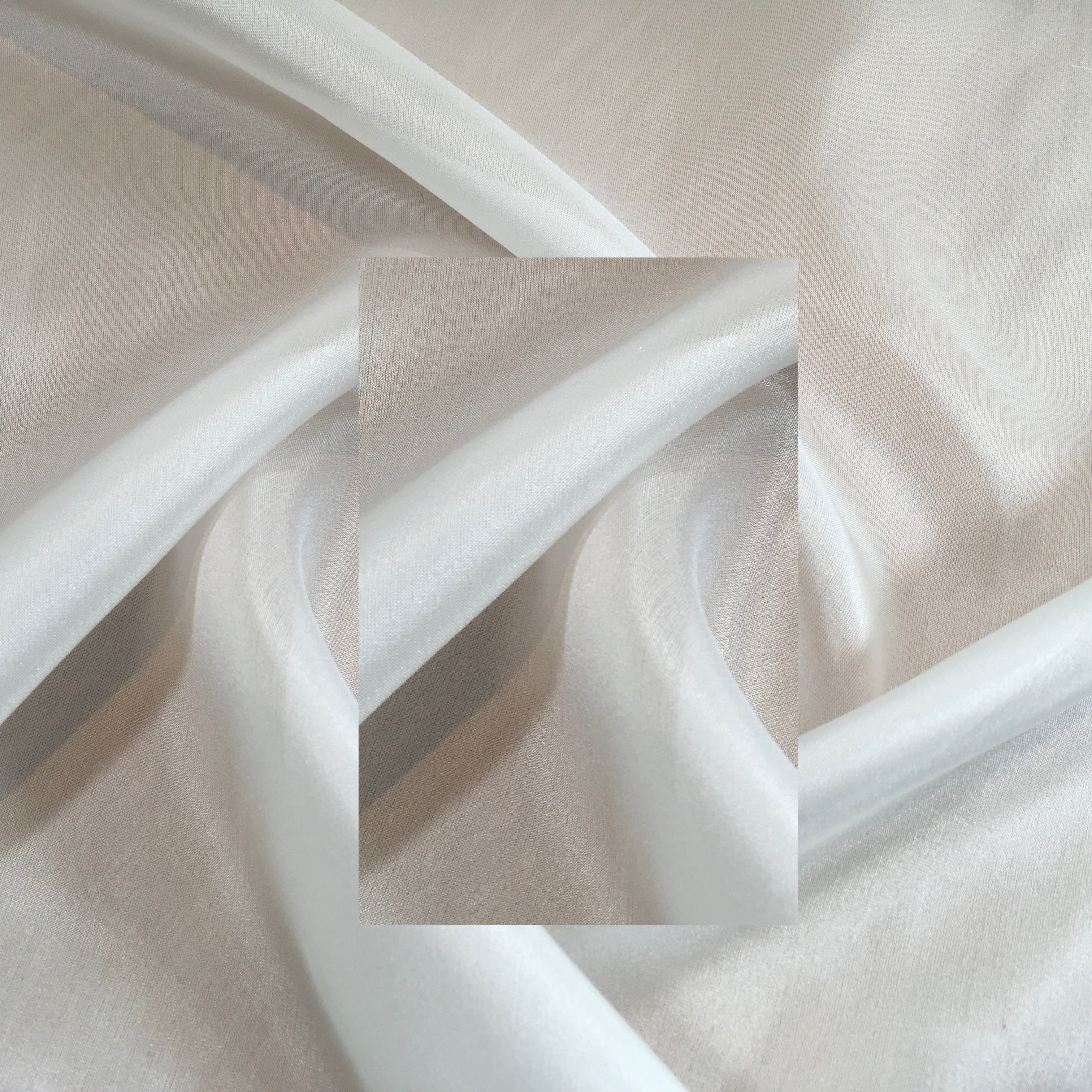 White 100% Pure Silk Habotai Lightweight used for lining, Silk Paintings 36' M804
