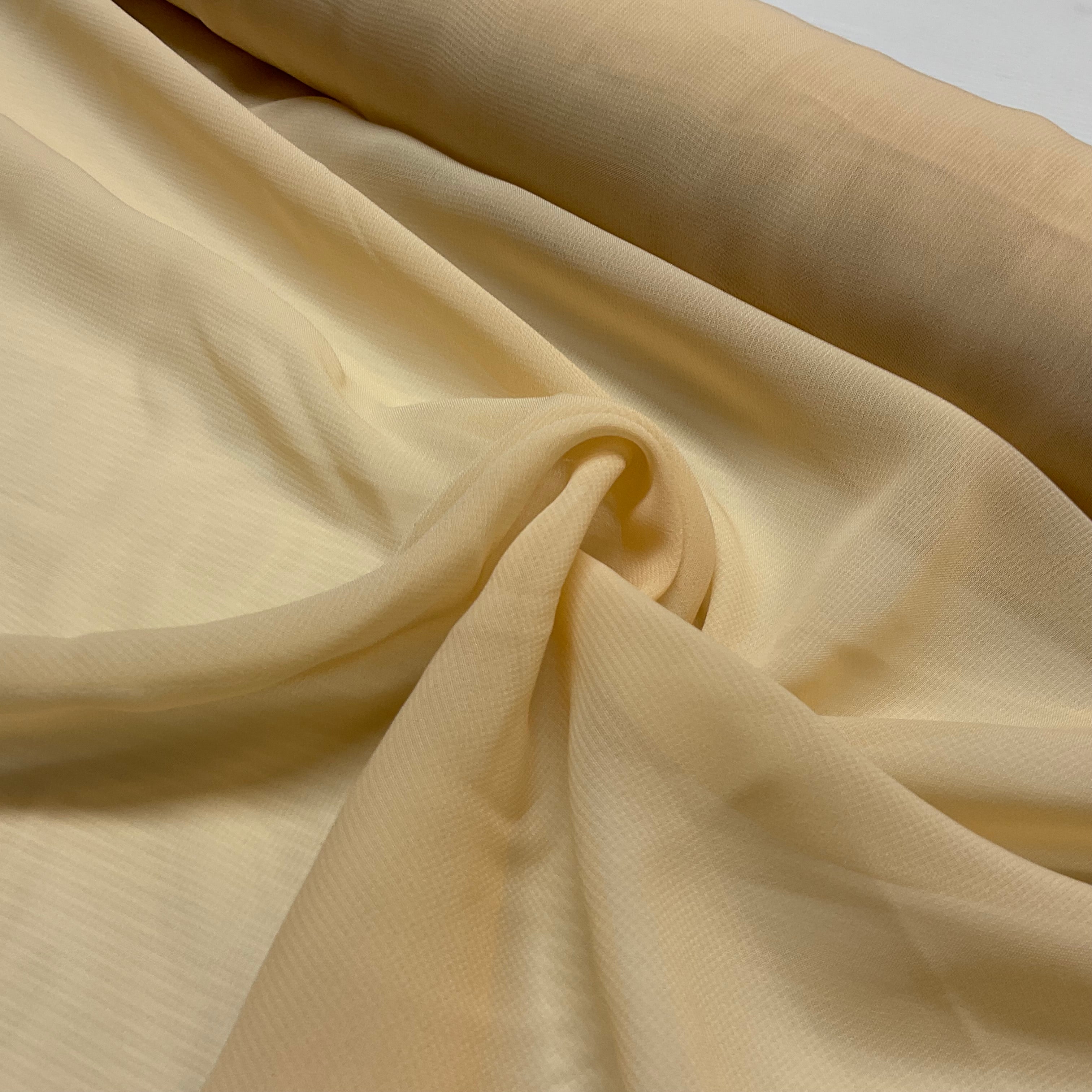 Plain lightweight sheer chiffon dress scarf fabric 150cm wide M2073
