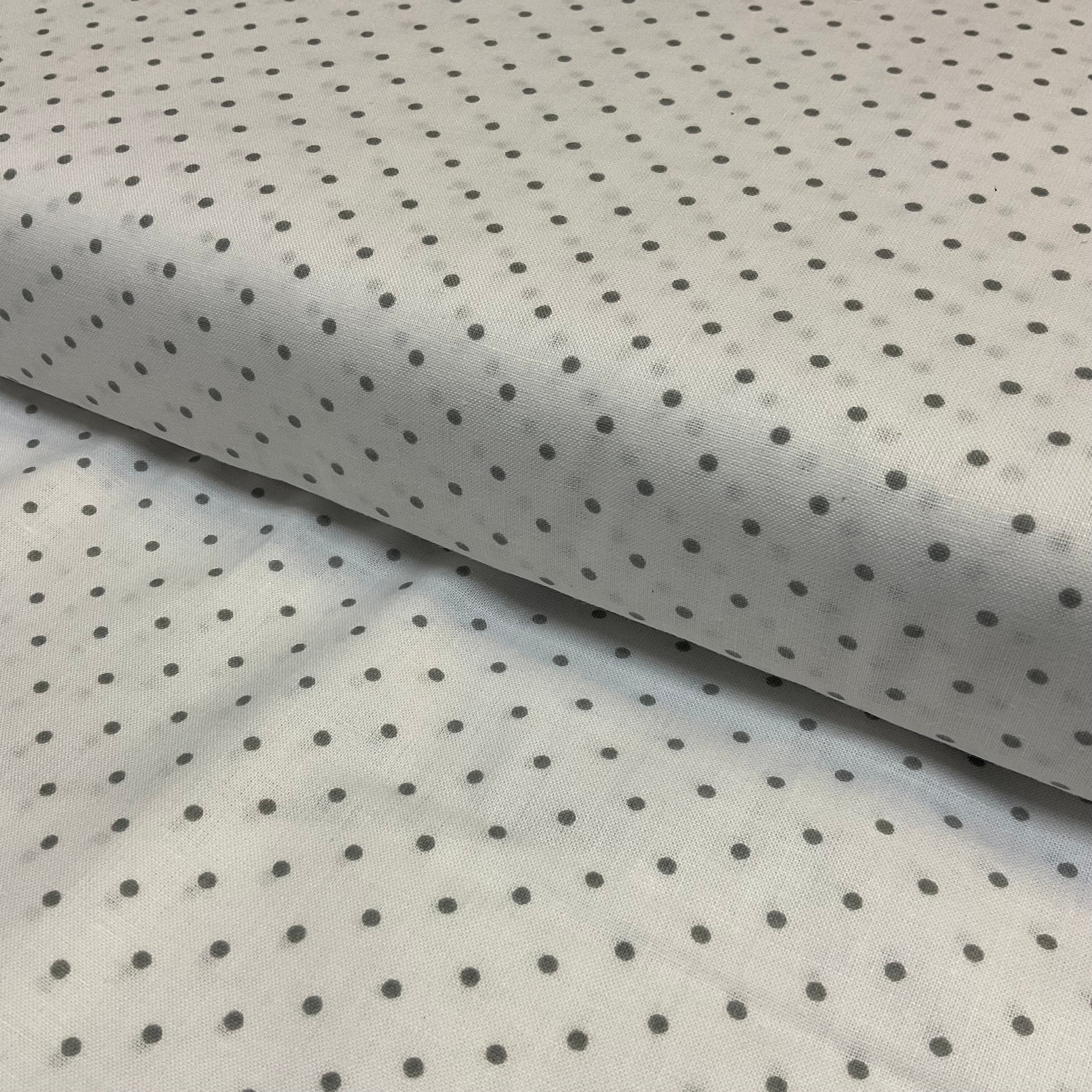 Swiss Pin Dot Spots 100% Cotton Poplin Fabric – 112cm Wide – Ditsy Polka Dot Design M2063
