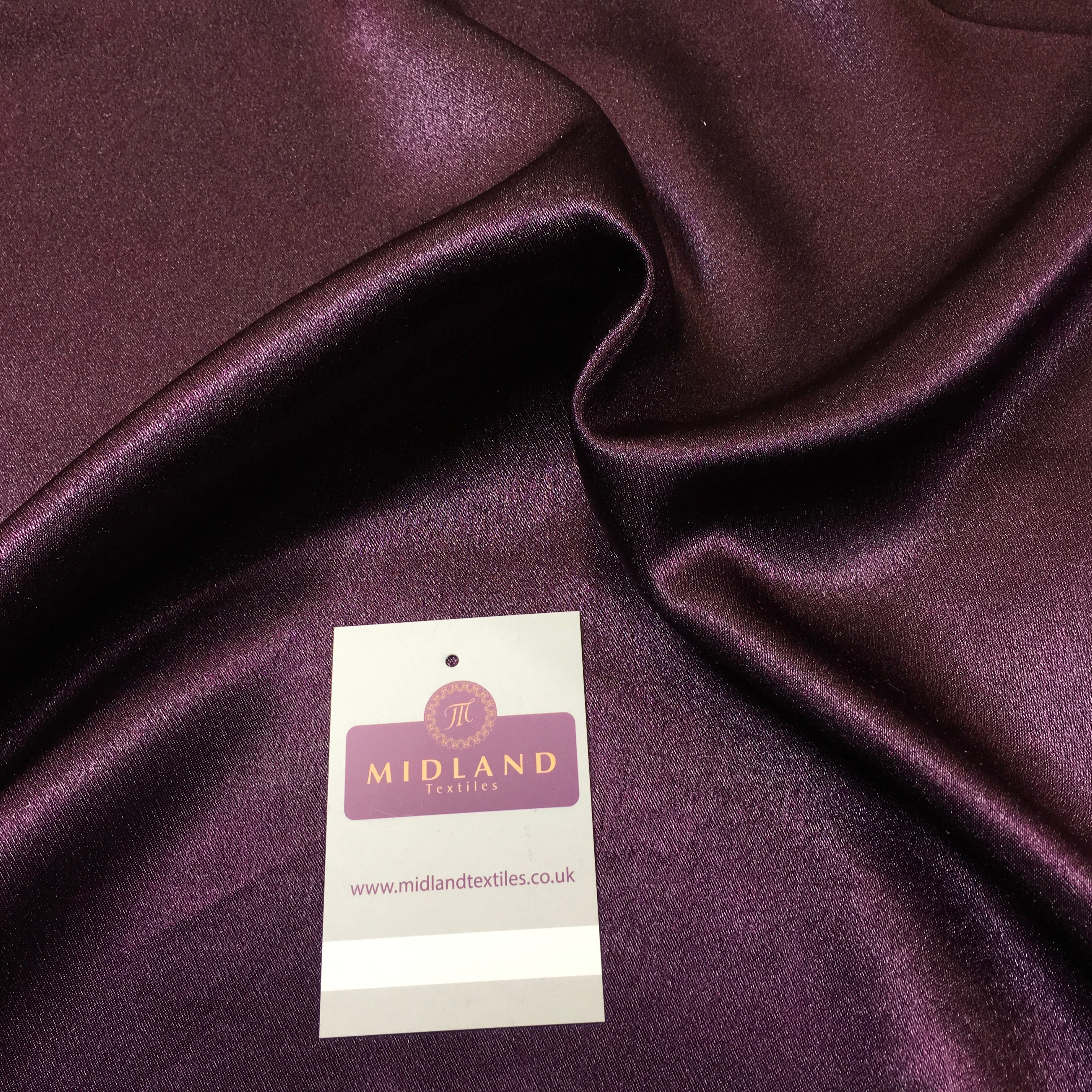 Crepe Back Liquid Satin Fabric - Silky Smooth 110cm Wide M87