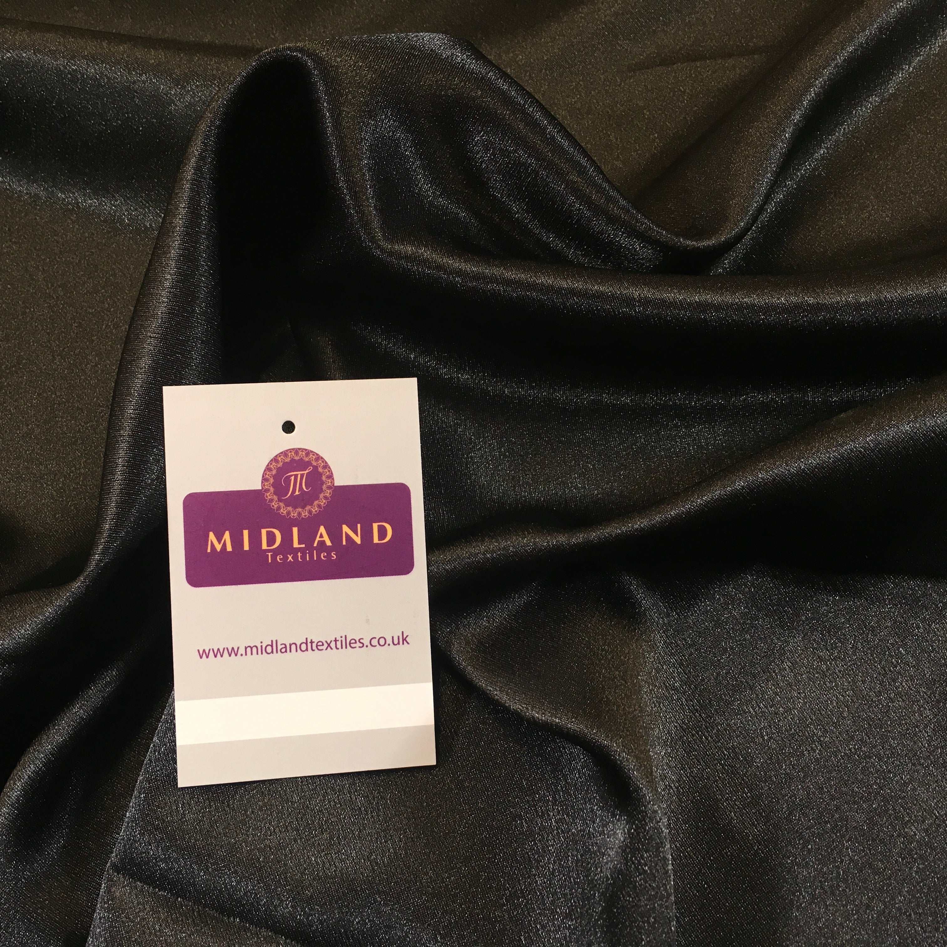 Crepe Back Liquid Satin Fabric - Silky Smooth 110cm Wide M87