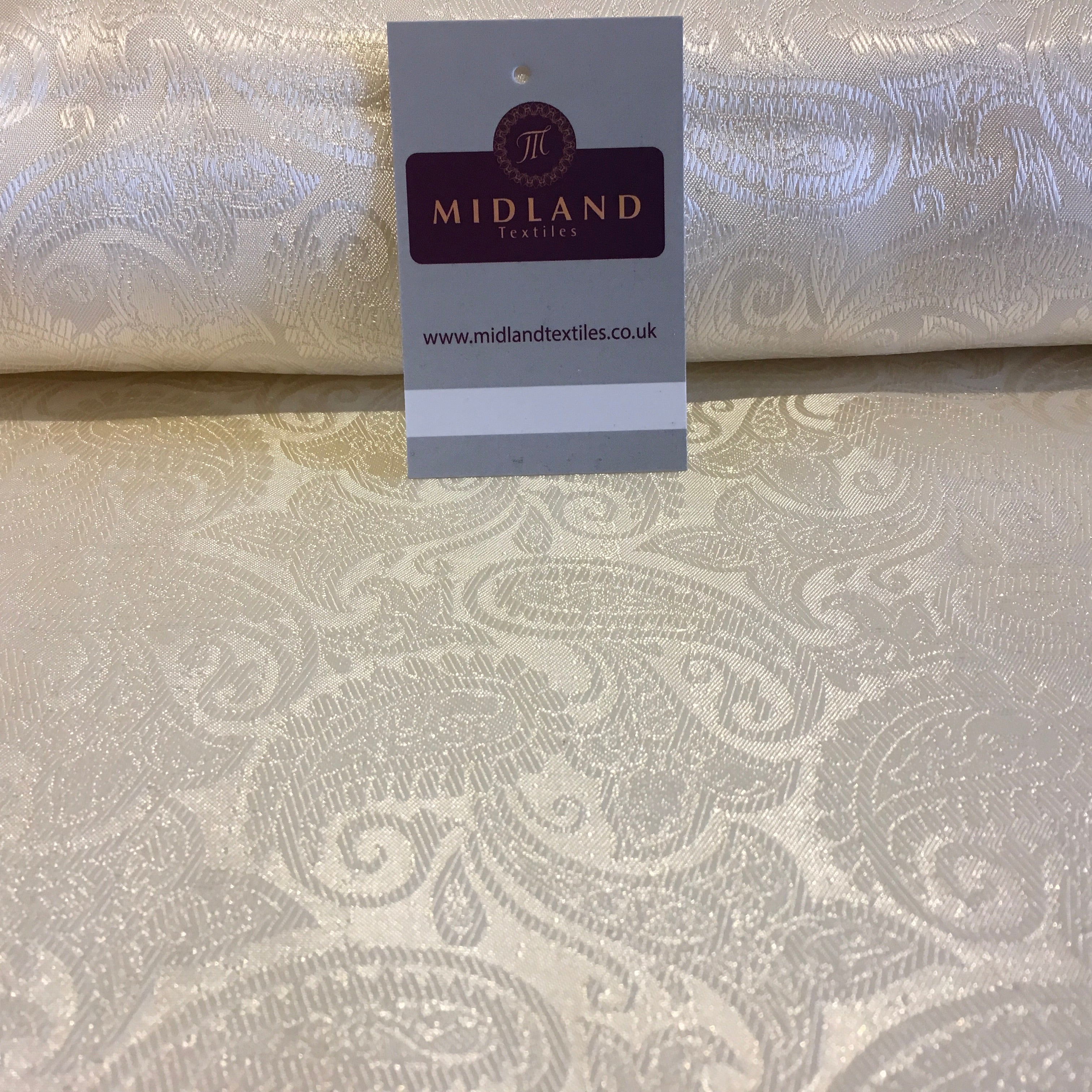 Indian Floral Paisley Jacquard Banarsi Brocade 58' Wide Fabric Mtex MA839