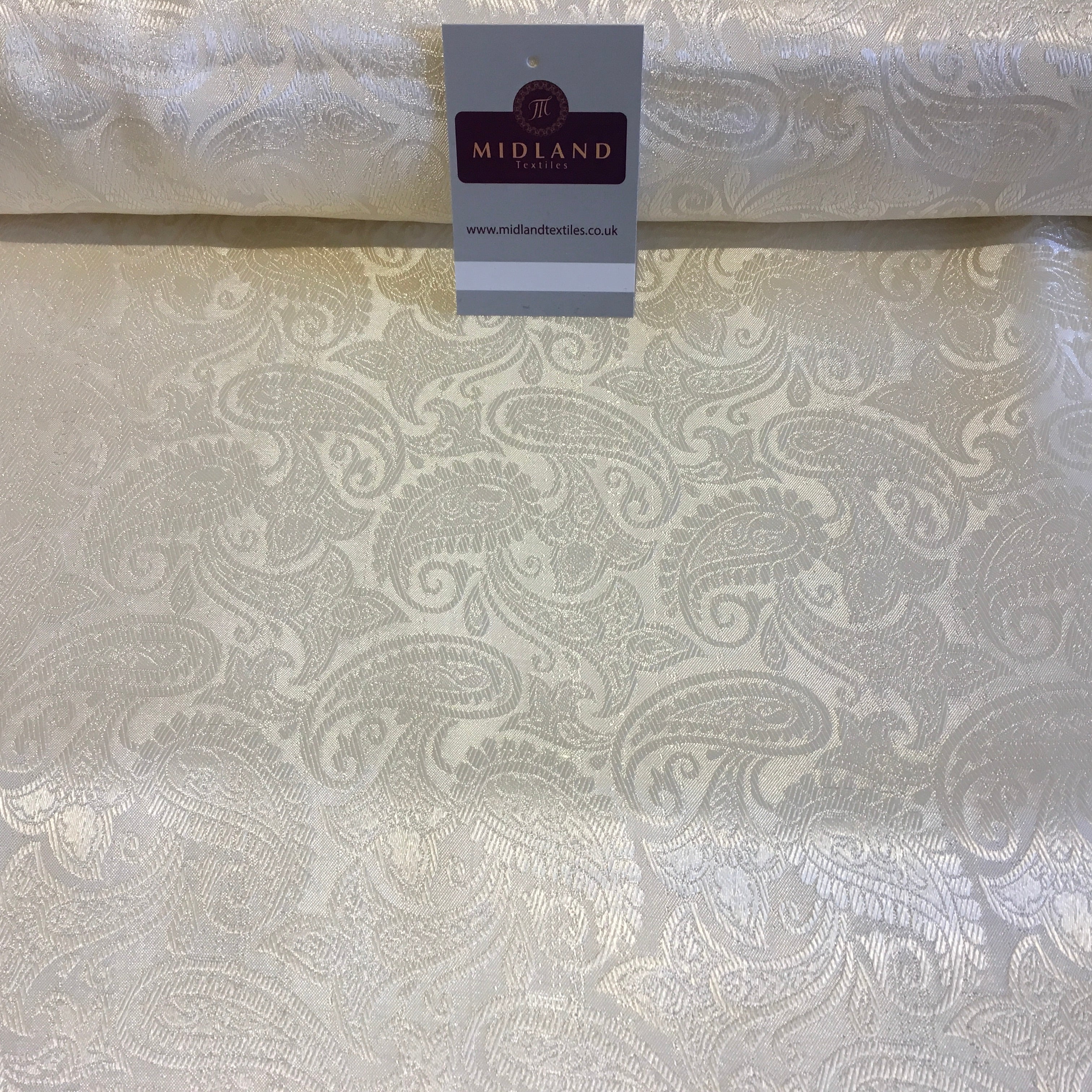 Indian Floral Paisley Jacquard Banarsi Brocade 58' Wide Fabric Mtex MA839