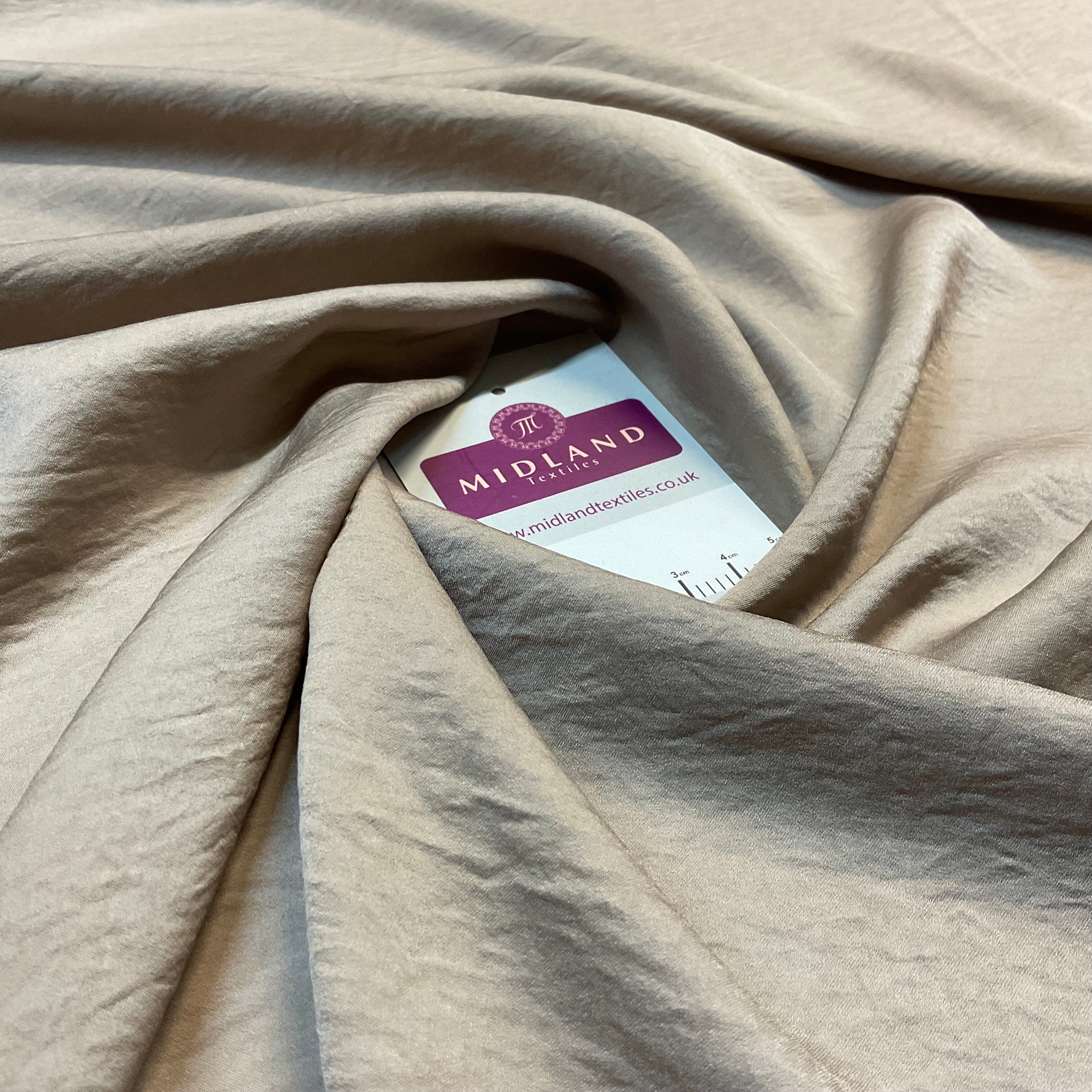 Silky Smooth Creased Crinkle Boho Crushed dress fabric M1799