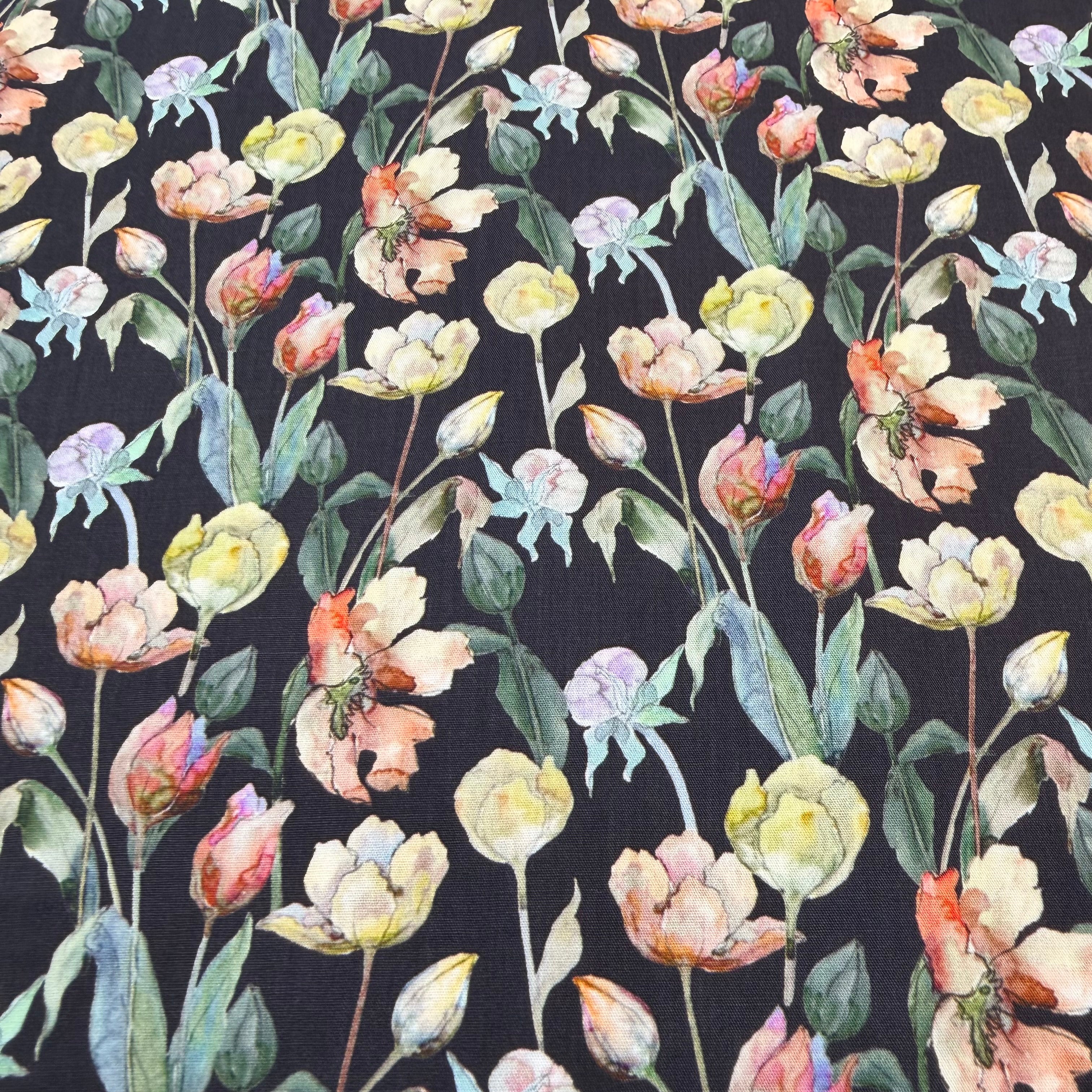 Wild Garden floral Cotton Print Fabric – 100% Cotton - 147cm Wide - M2127