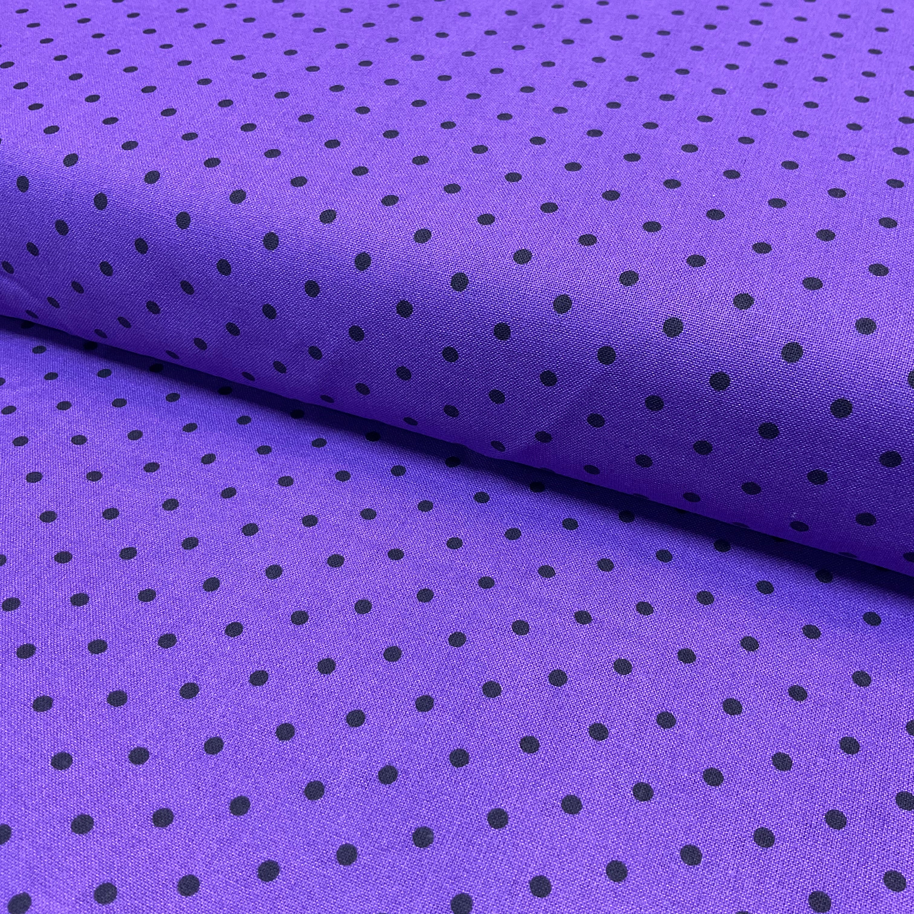 Swiss Pin Dot Spots 100% Cotton Poplin Fabric – 112cm Wide – Ditsy Polka Dot Design M2063
