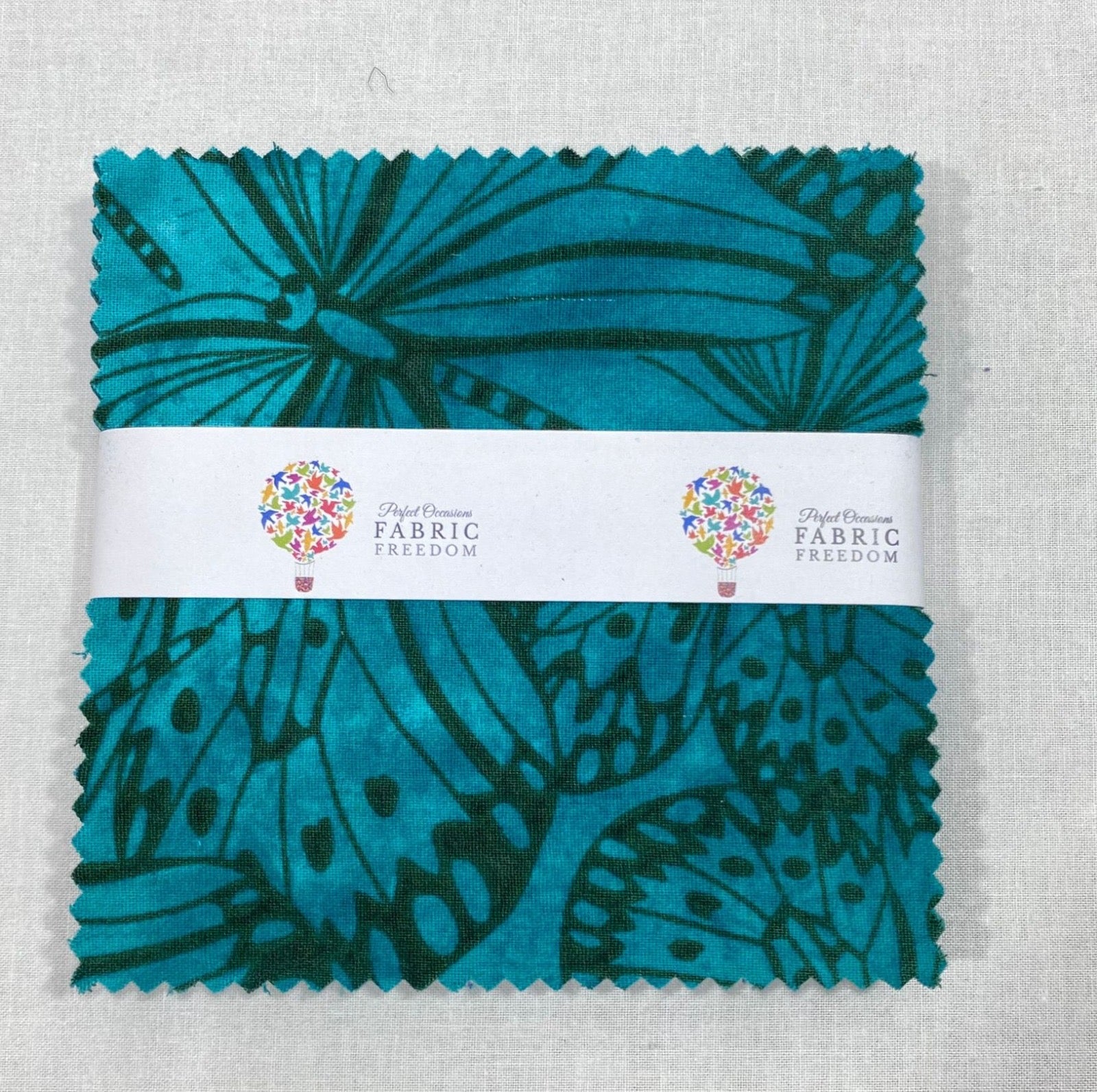 Melody Butterfly Print 5' Quilting Cotton Fabric Squares - 42 x 5' by 5' M1982