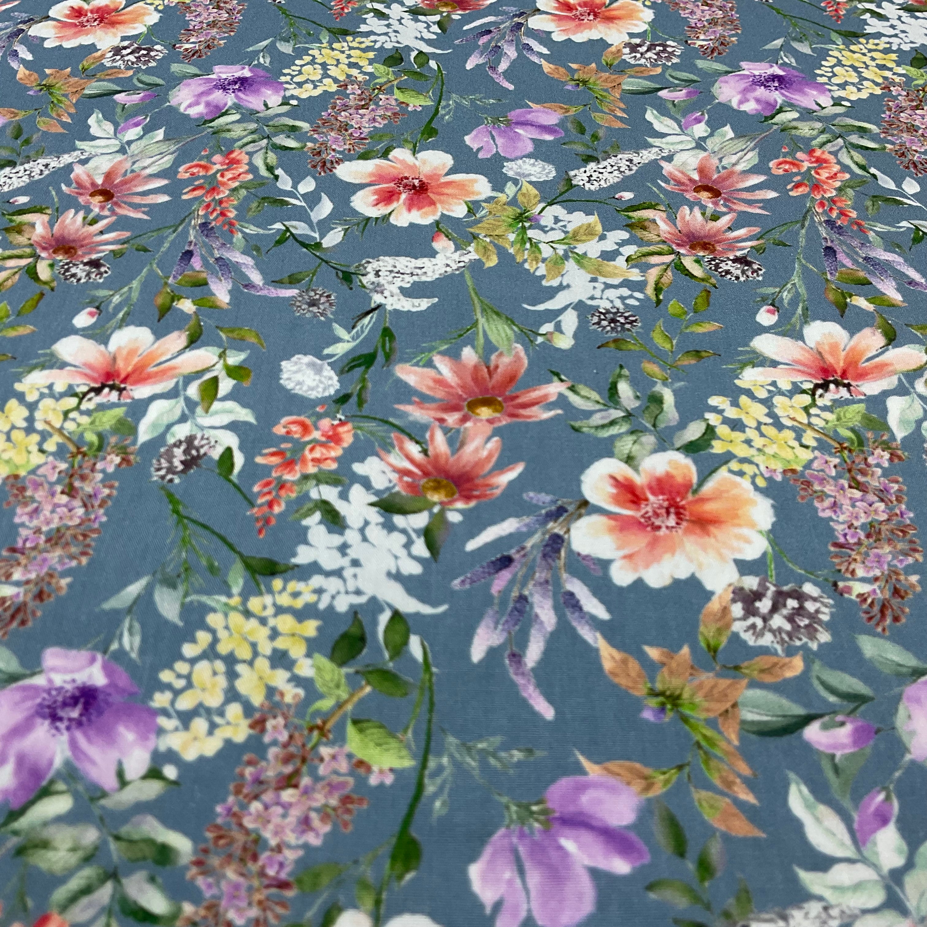 Daisy Vine Floral Cotton Print Fabric – 100% Cotton - 147cm Wide - M2120