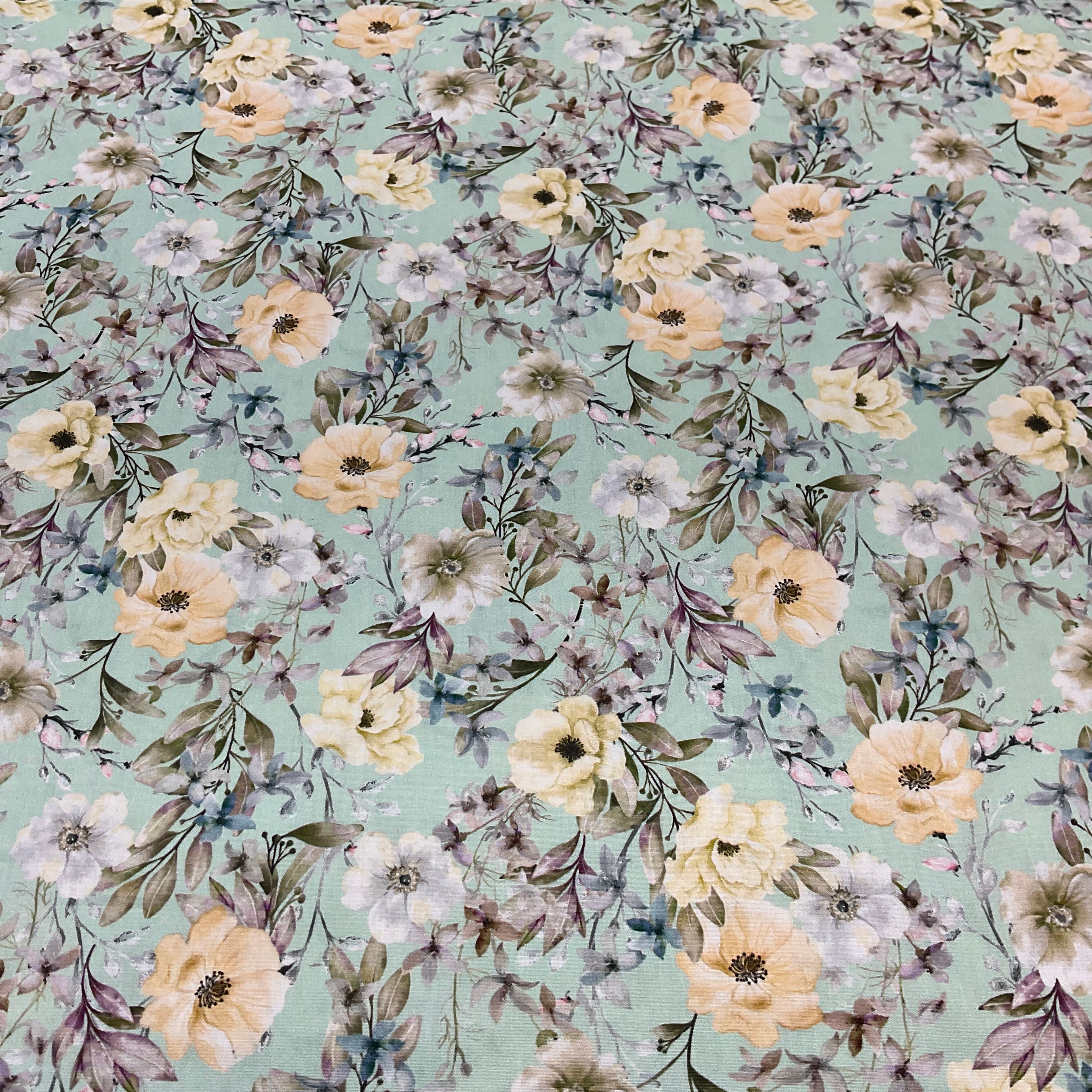 Soft Palette Floral Cotton Print Fabric – 100% Cotton - 147cm Wide - M2119