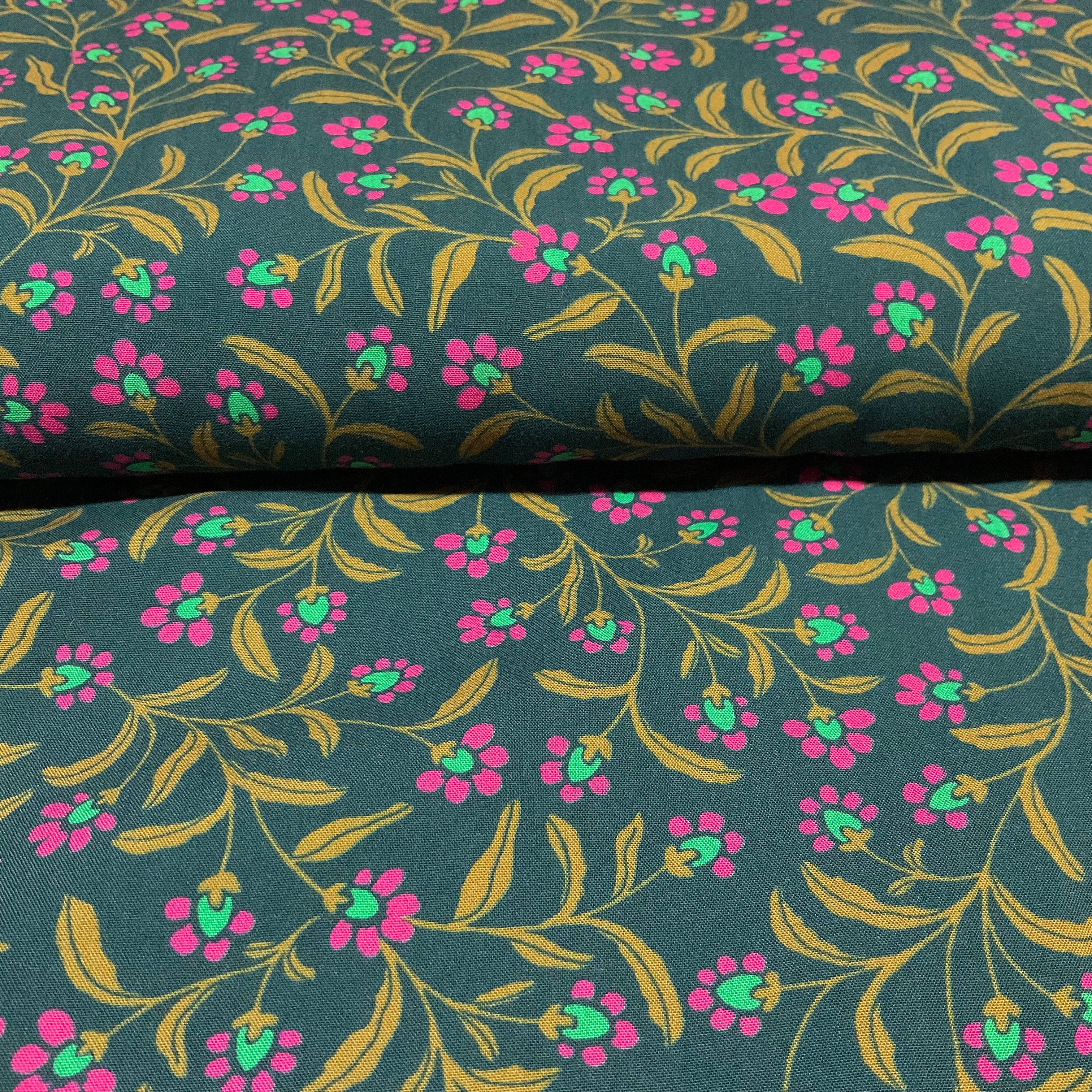 Viscose Radiance Floral Print Fabric – 150cm Wide M2114