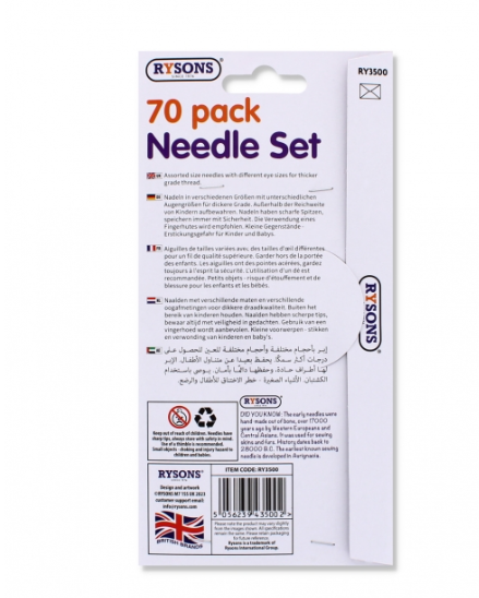 70pcs Needle set assorted size M2035