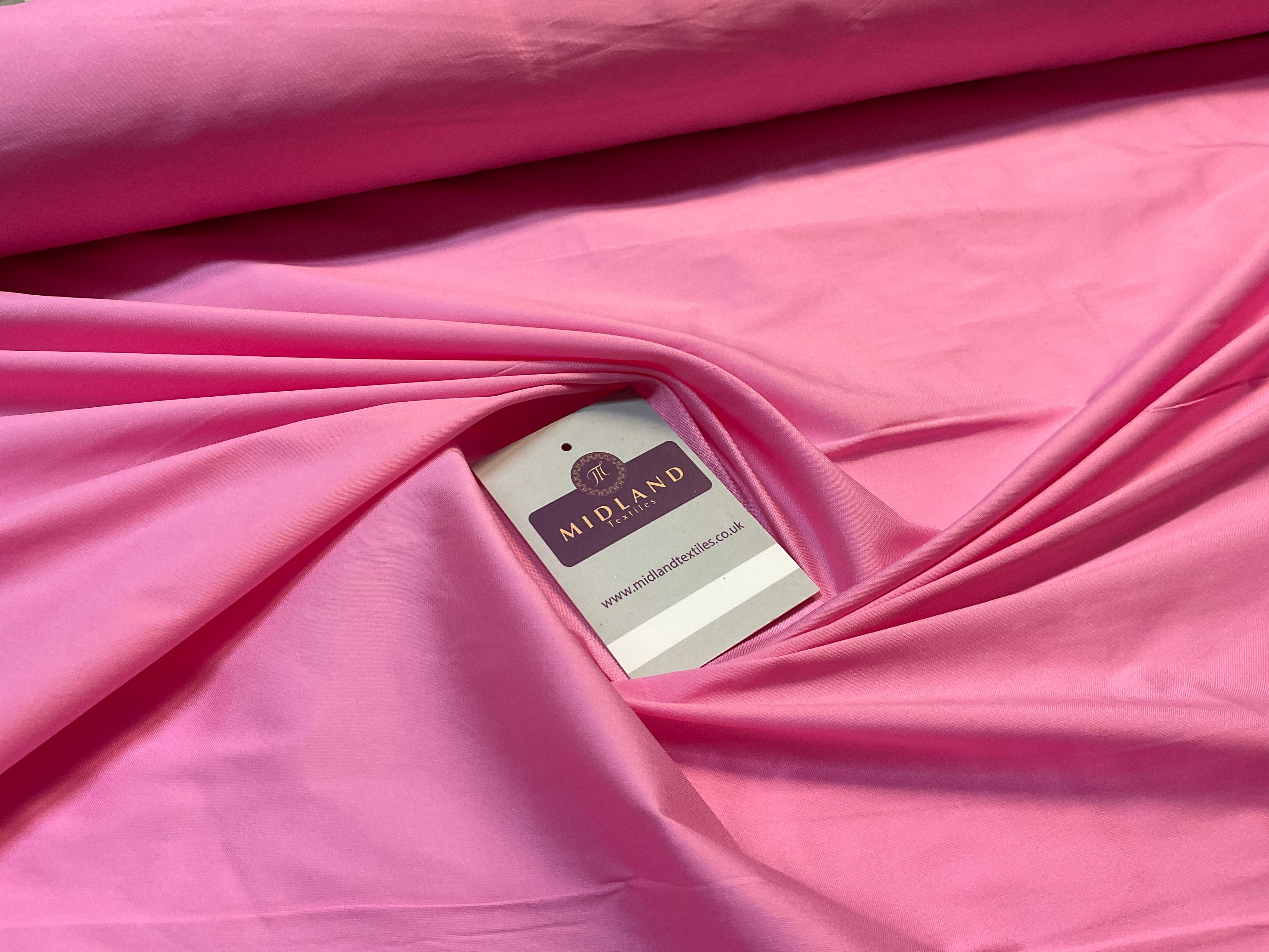 Plain Polyester Faux Silk Taffeta dress craft fabric 142cm wide M2135